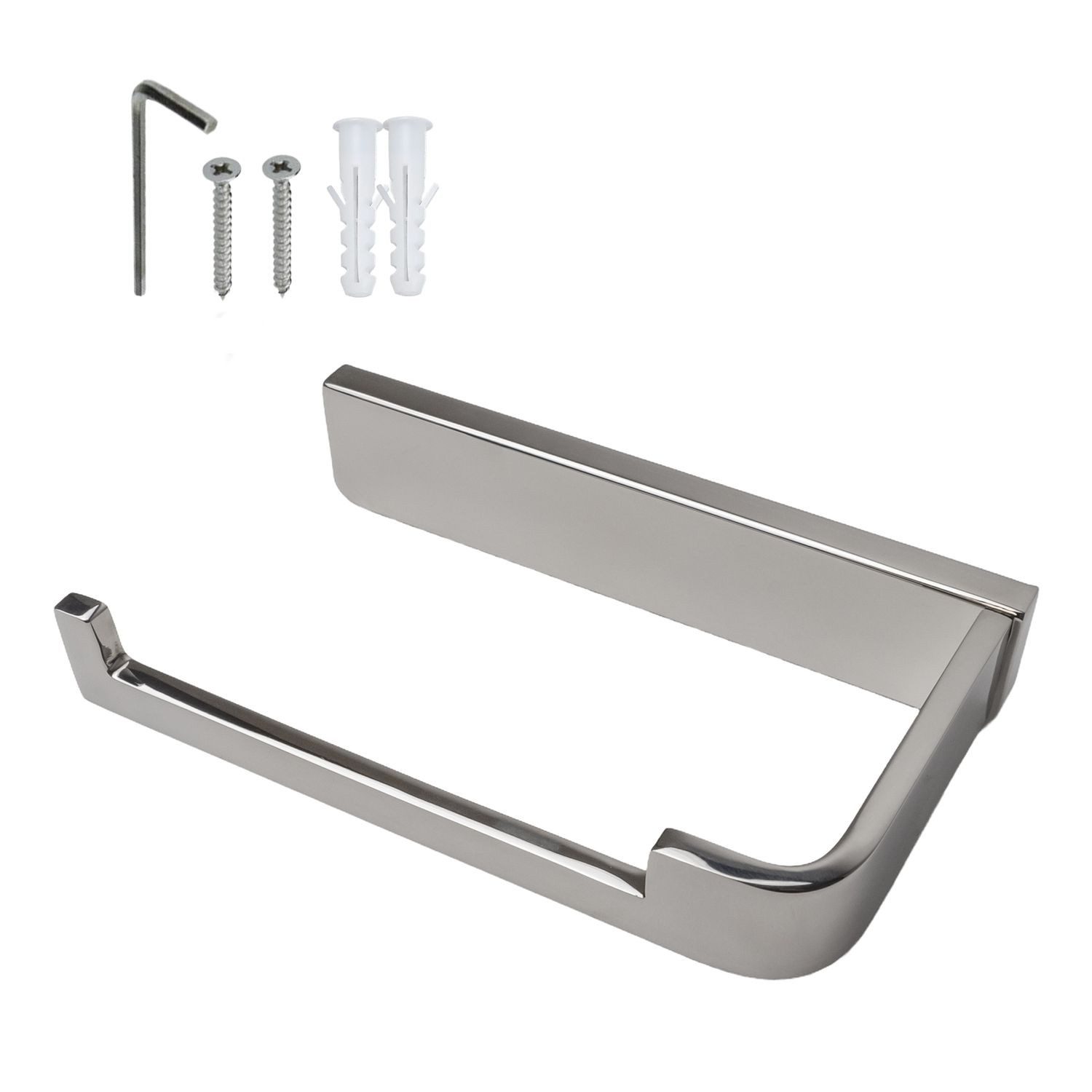 Intirilife Toilettenpapierhalter (1-St), Klopapierhalter ohne Ablage in SIL günstig online kaufen