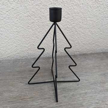 Posiwio Weihnachtsfigur 2er Set Kerzenhalter Baum und Stern (4er-Set)