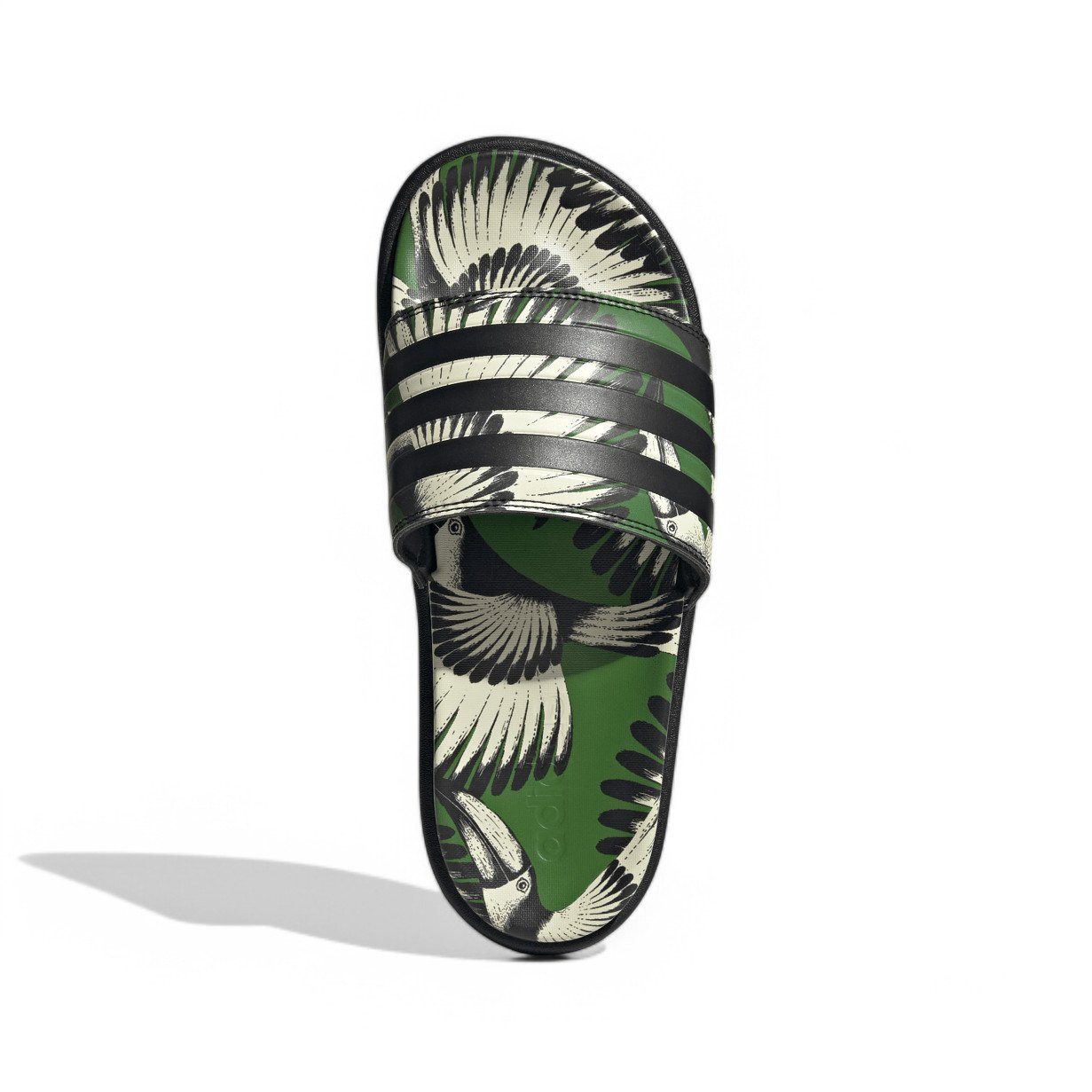 adidas Performance Adilette Platform schwarz/grün Damen - 1 Paar Badeschuh günstig online kaufen