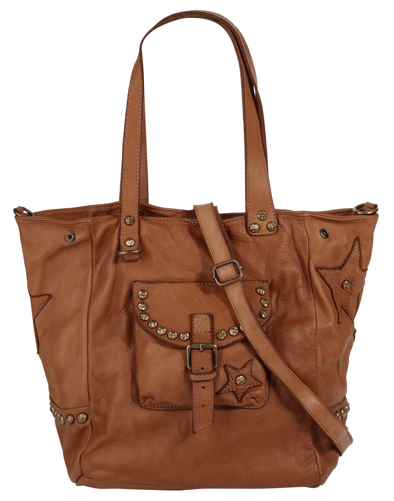 Samantha Look Shopper, echt Leder, Made in Italy