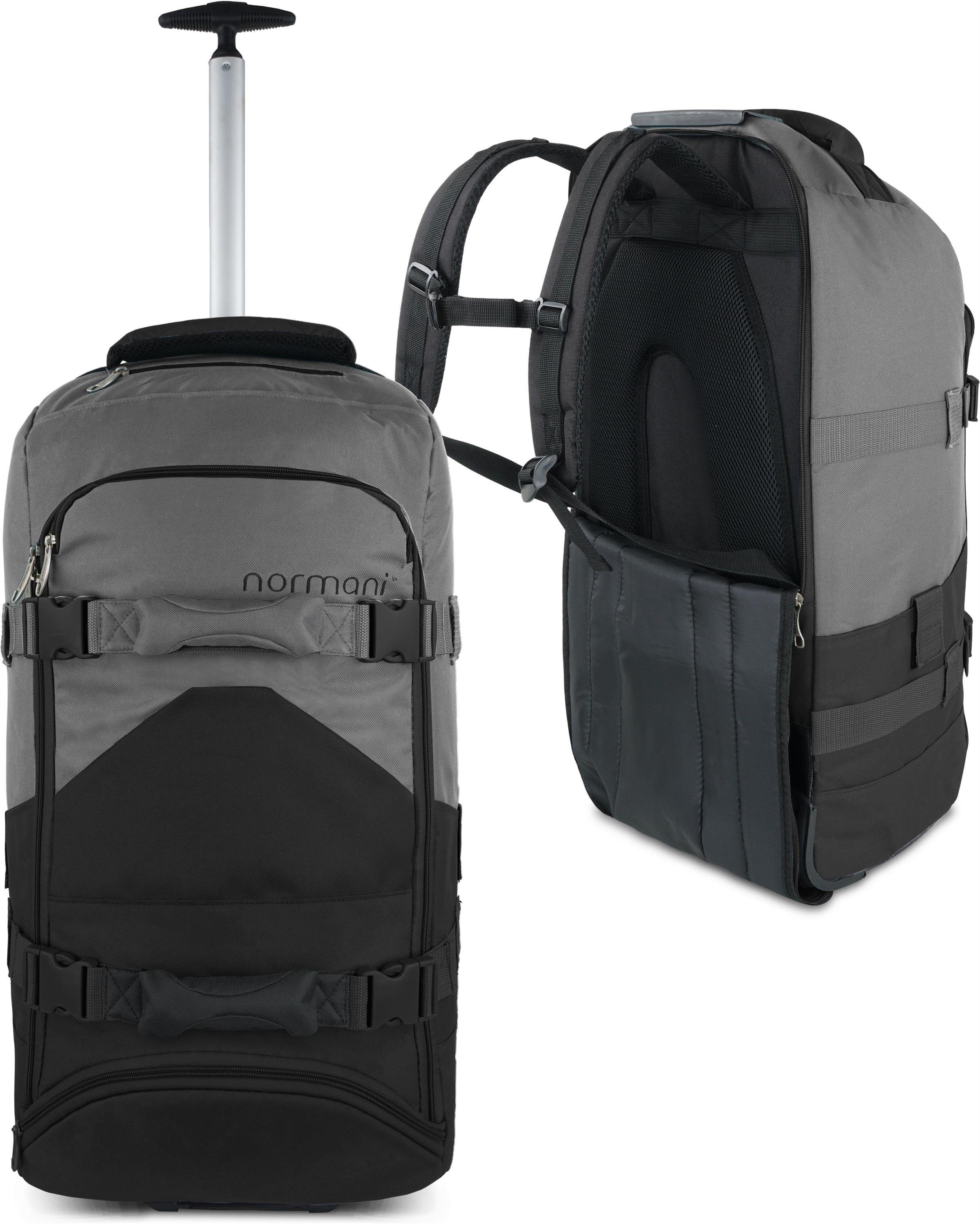 Reisetasche Reisetasche mit Rollen und Rucksackfunktion