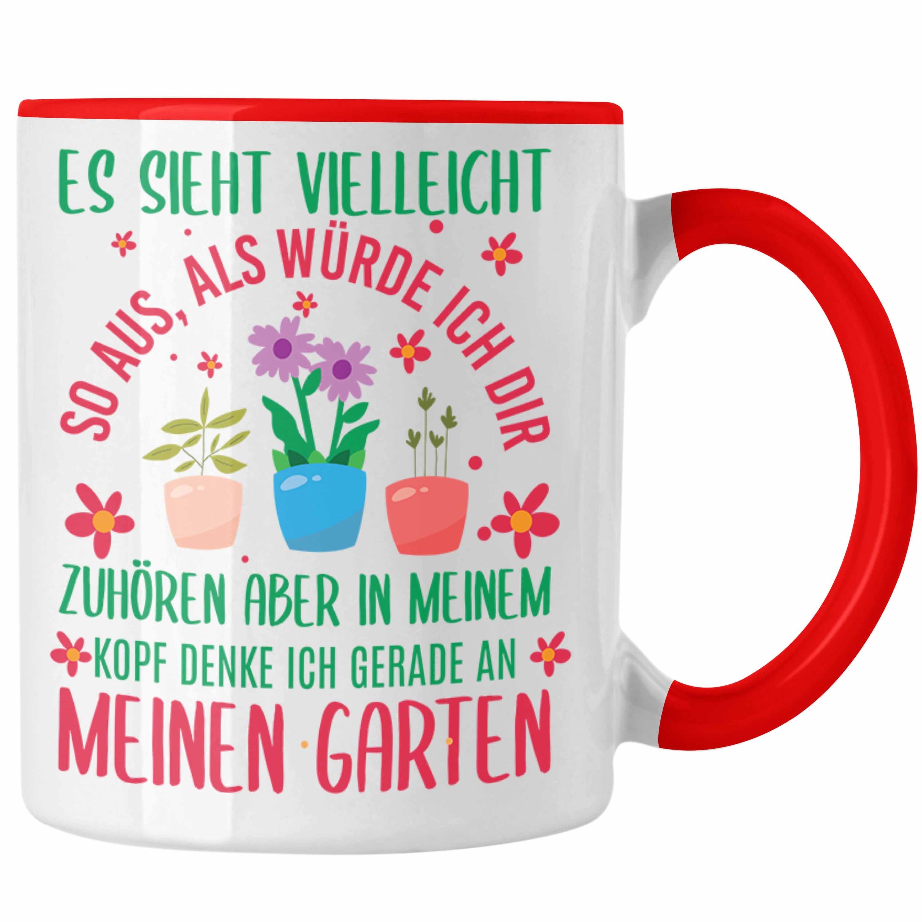 Gärtnerin Gärtner - Garten Geschenk für Geschenkidee Tasse Trendation Trendation Tasse mit Hobbygärtnerin Rot Spruch
