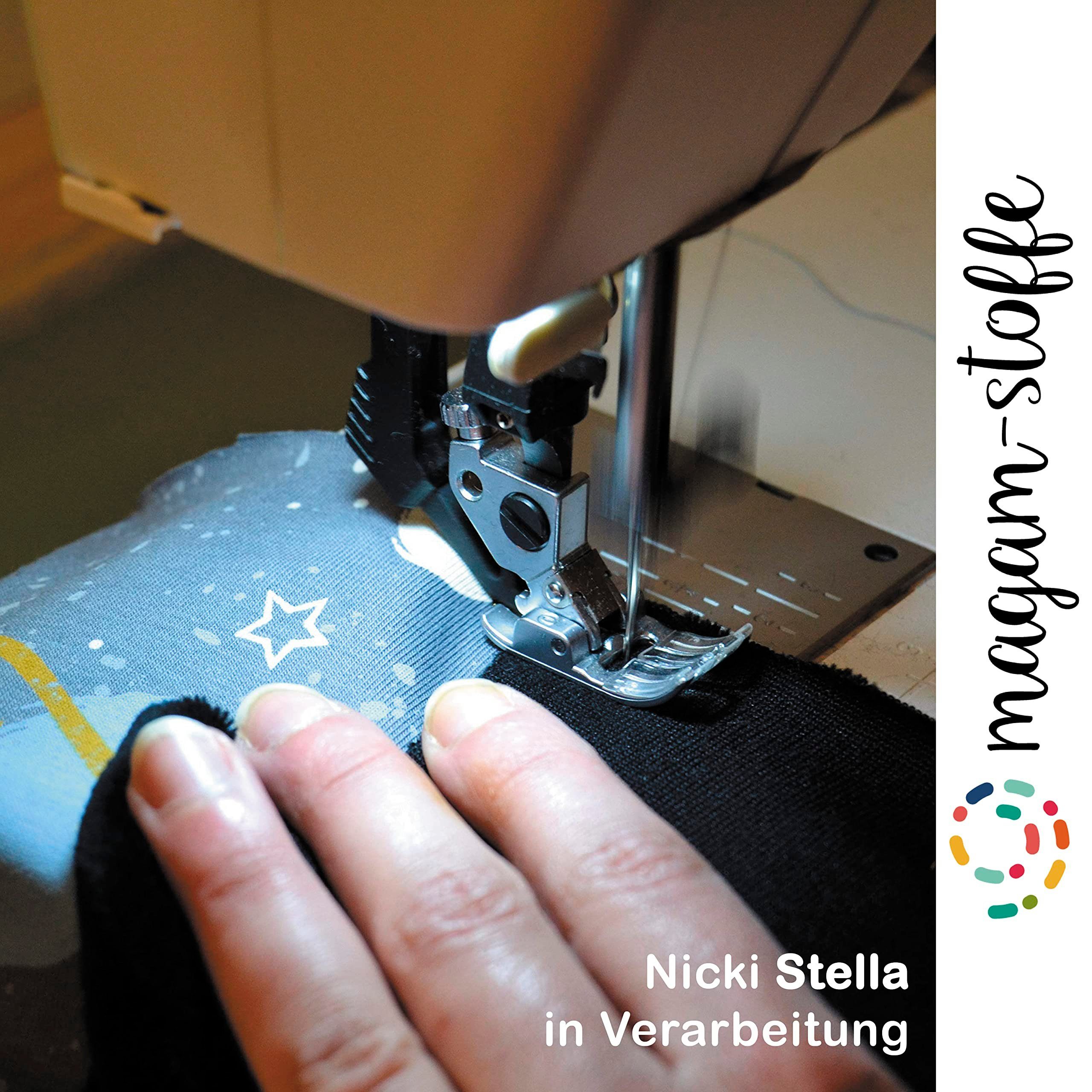 MAGAM-Stoffe Stoff "Stella", Nicki super weich uni einfarbig ÖKO-TEX Meterware ab 50cm