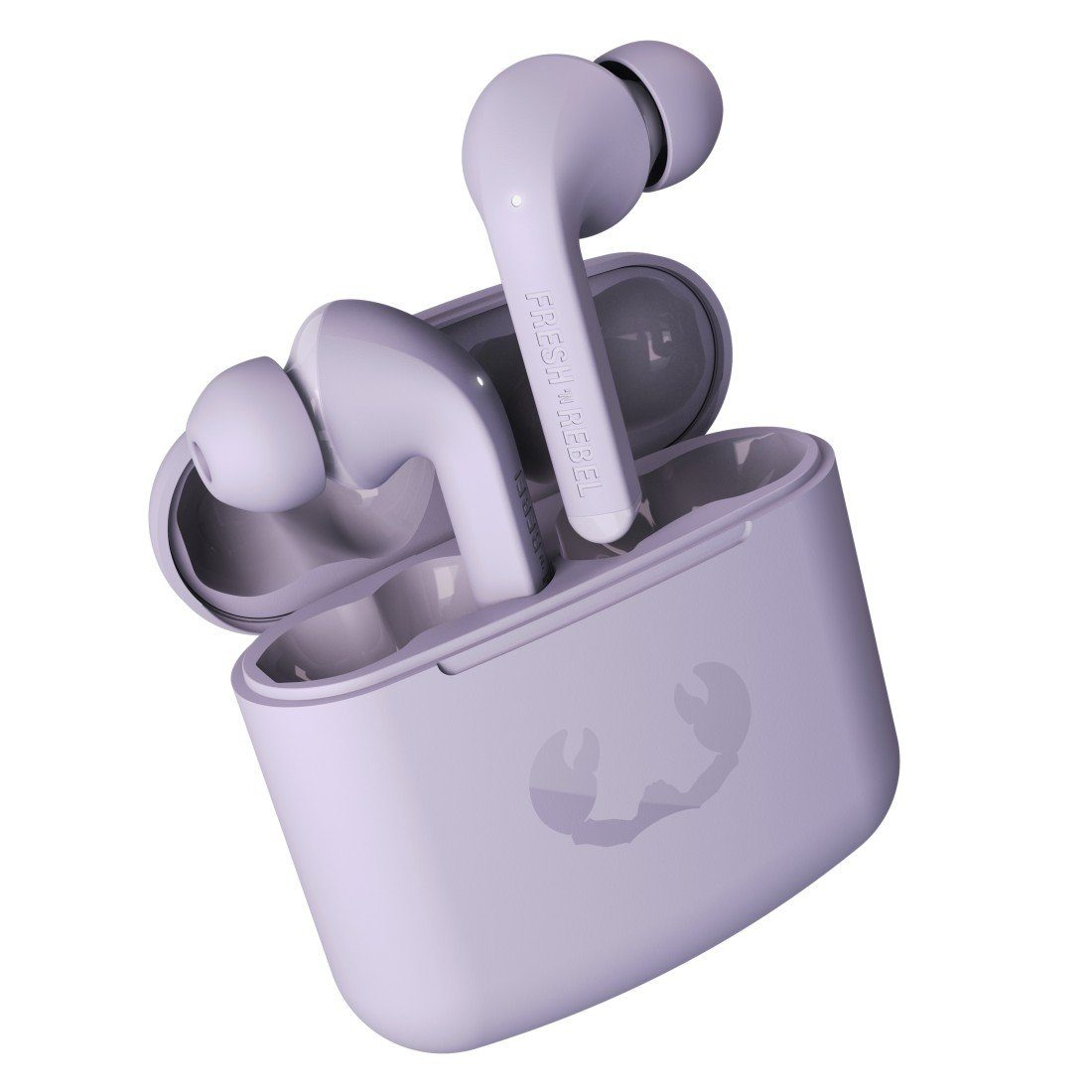 True In-Ear-Kopfhörer TWS TIP Assistant, Lilac 1 (LED Fresh´n Dreamy Google Wireless, Siri) wireless Rebel Ladestandsanzeige, TWINS