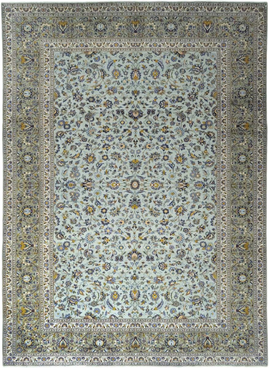 Orientteppich Keshan 302x416 Handgeknüpfter Orientteppich / Perserteppich, Nain Trading, rechteckig, Höhe: 12 mm