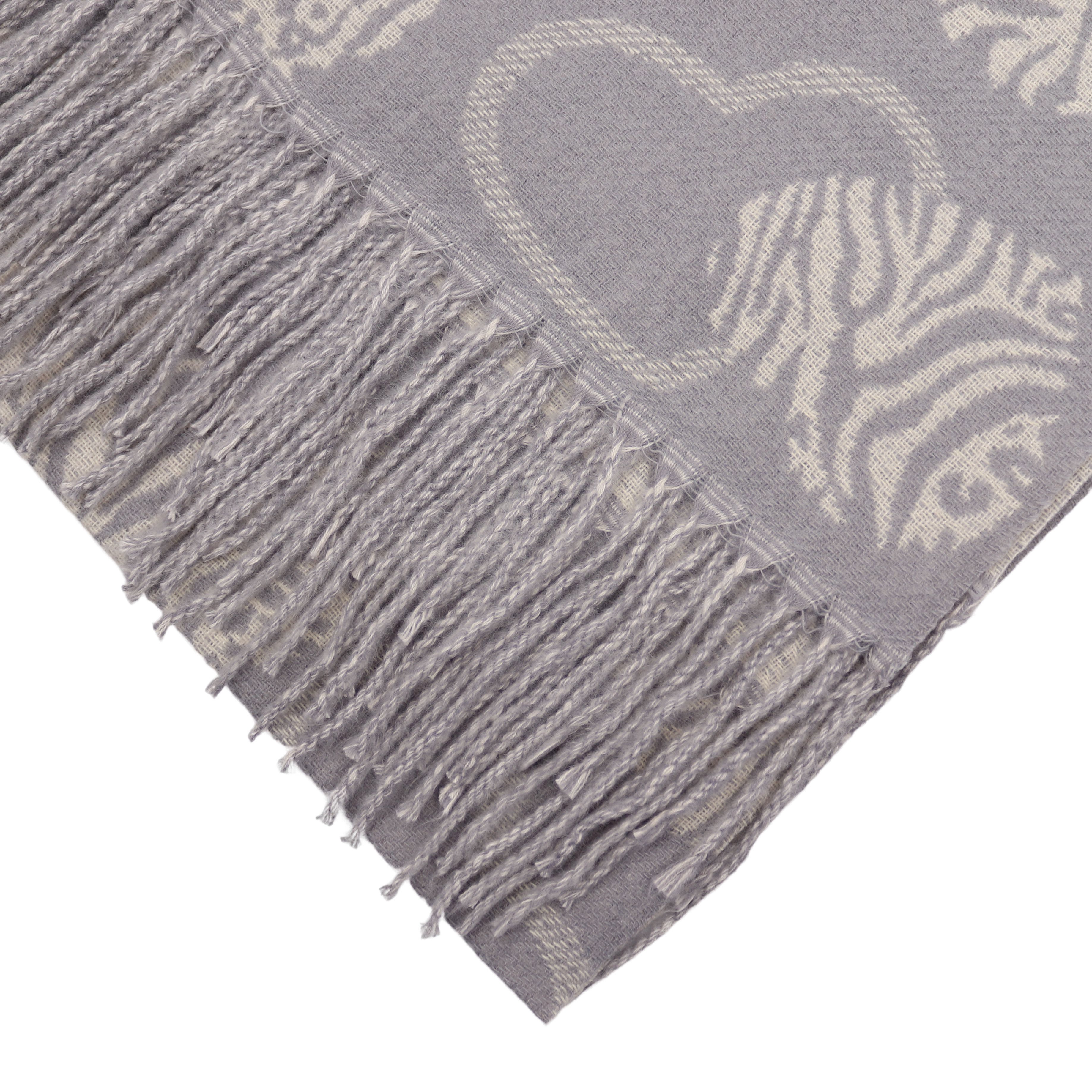 MIRROSI Modeschal weicher und warmer Schal Herz mit Fransen, 67x180cm, (Neue Kollektion Herbst/Winter 2025; ca. 315 Gramm), Damen Halstuch ideal für Herbst und Winter