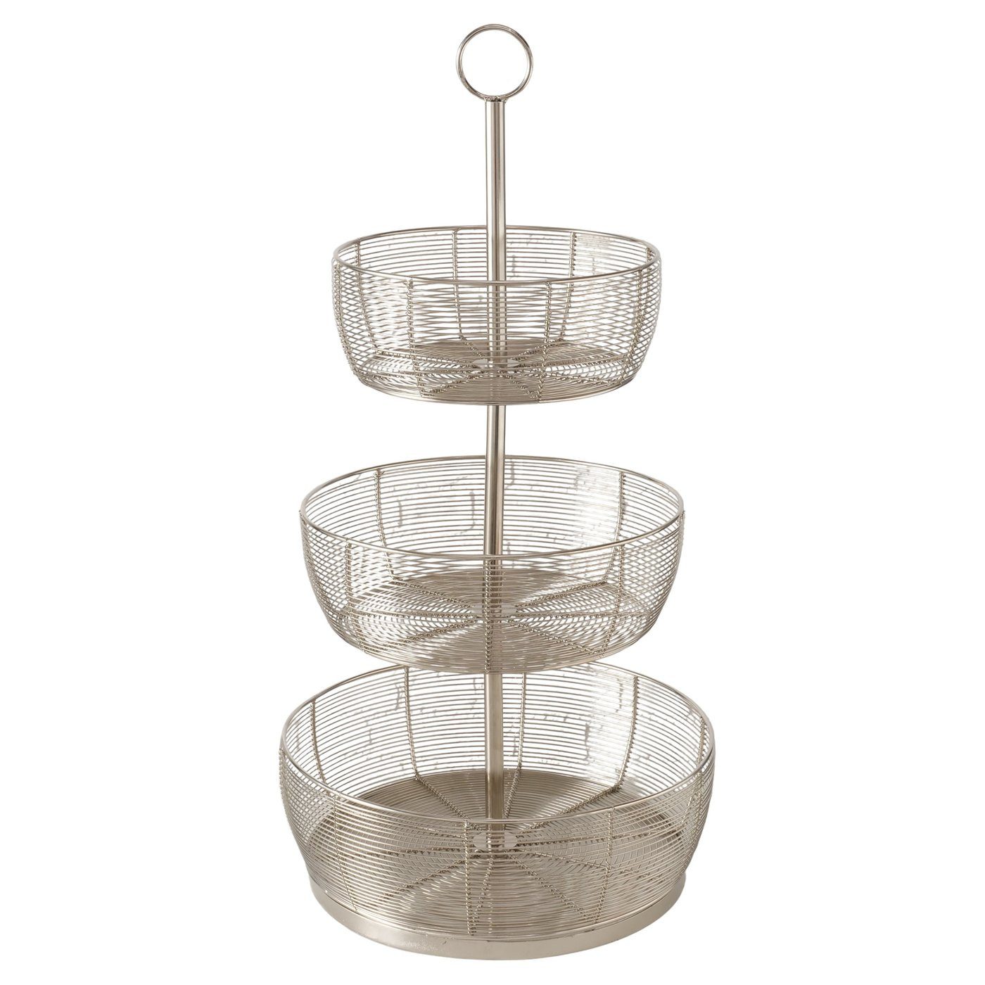 BOLTZE GRUPPE GmbH Dekoetagere Etagere Linaro Modern Silver Design Höhe 70cm (1 St)