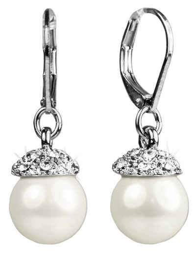 LUISIA® Paar Ohrhänger Perlen Ohrringe mit Swarovski® Elements (2-tlg., inkl. Schmuckbox)