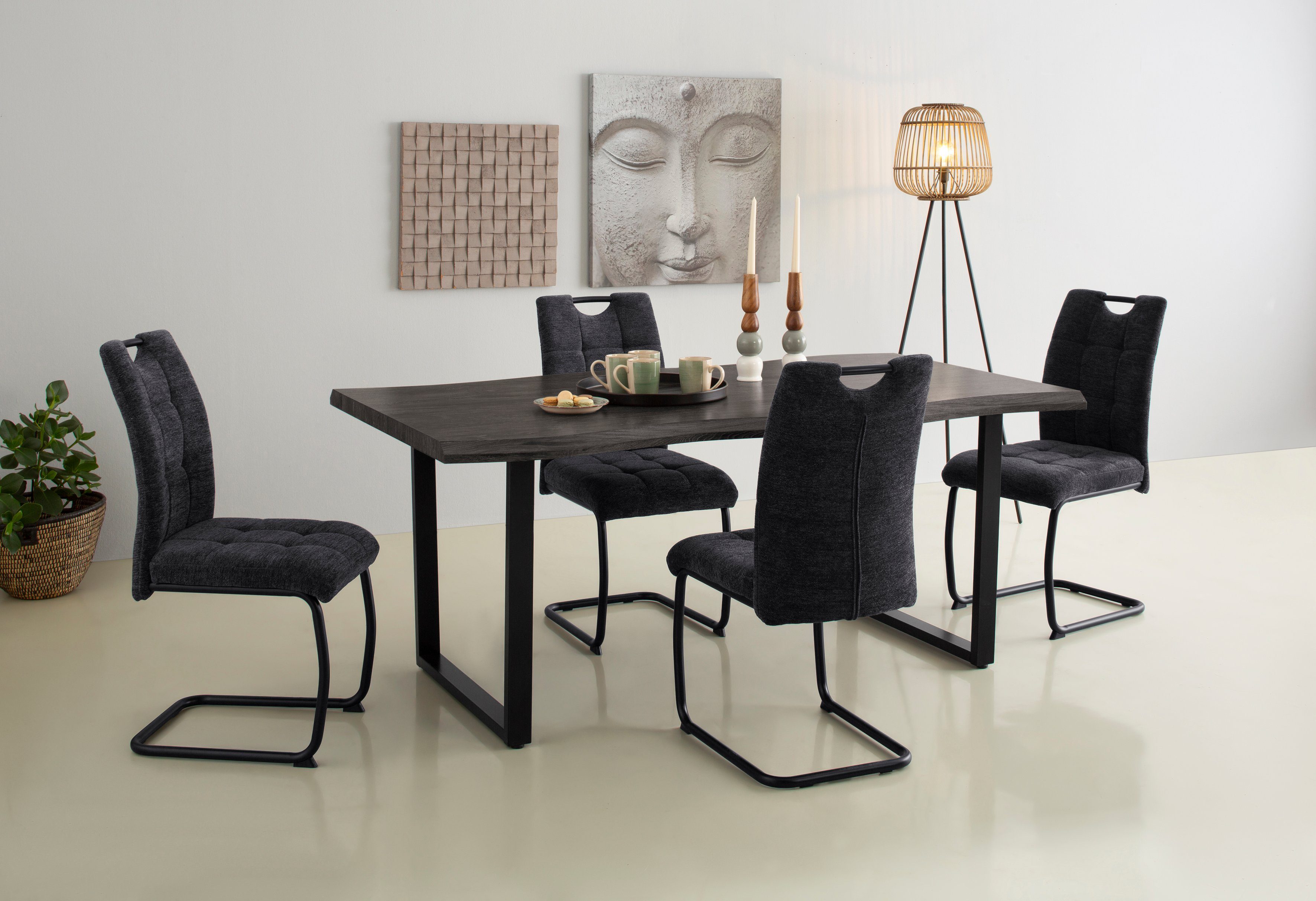 HELA Freischwinger LEONA Esszimmerstuhl (Set, 4 günstig online kaufen