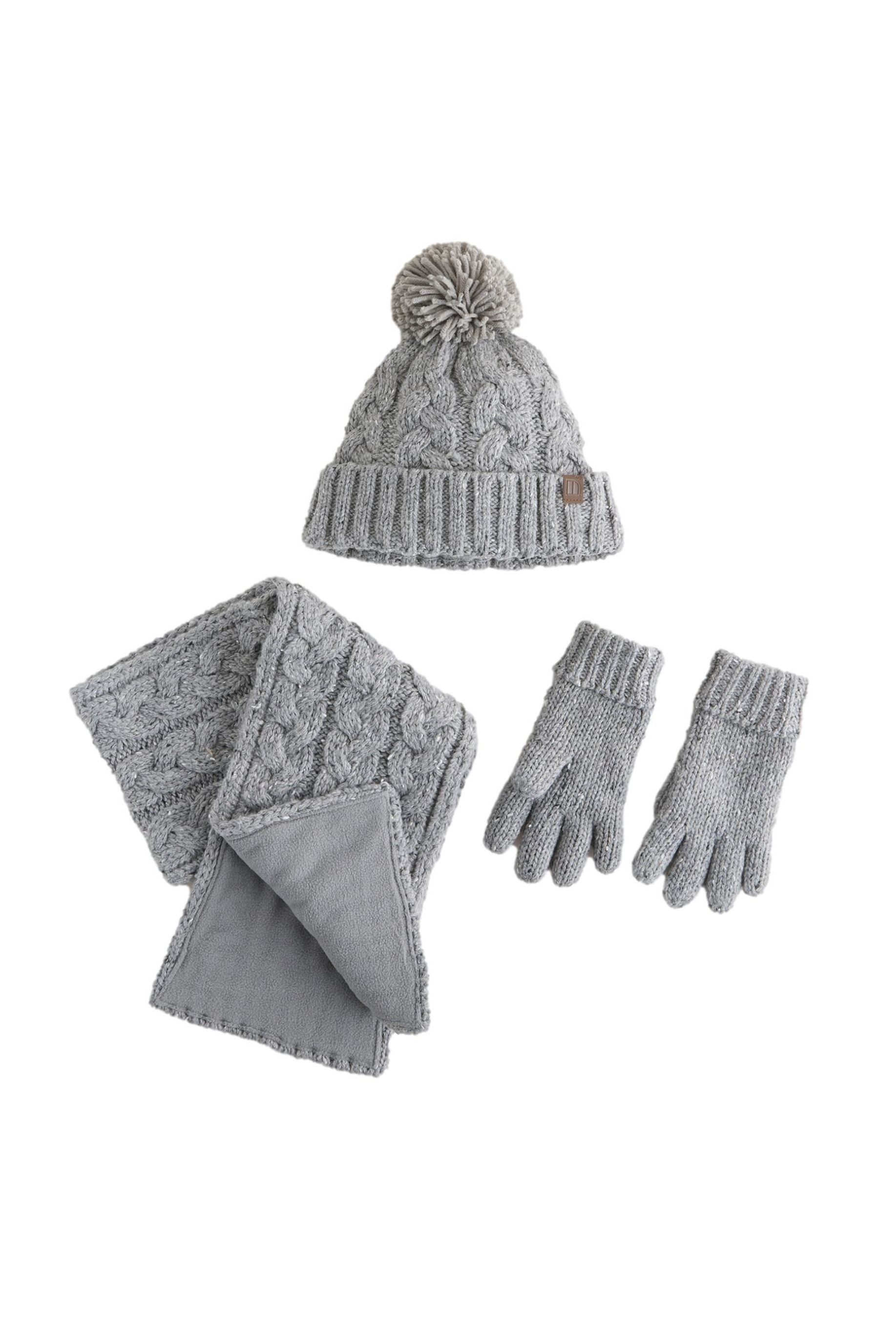 Mütze & Schal Mütze, Handschuhe und Schal im Set
