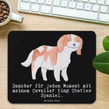 Mr. & Mrs. Panda Mauspad Cavalier King Charles Spaniel Moment - Schwarz - Geschenk, PC Zubehör (1-St), Rutschfest