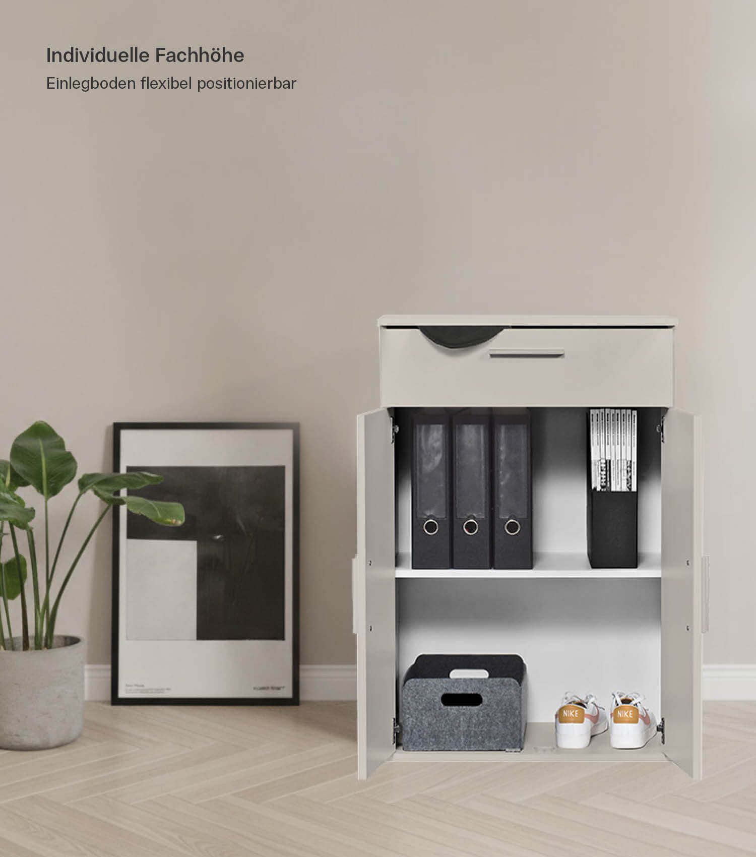 mokebo Mehrzweckschrank Der Praktische (60x90 cm, mit Schublade) Büroschran günstig online kaufen