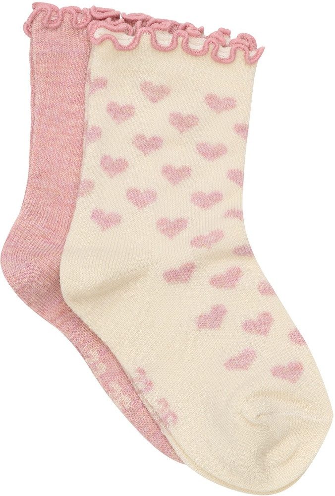 Minymo Socken Socks with Lettuce Hem (2-Pack)