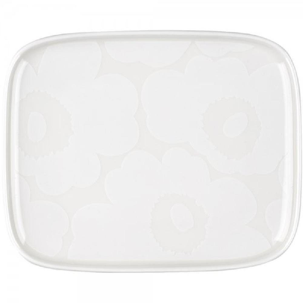 Marimekko Servierplatte Teller Oiva Unikko White (15x12cm)