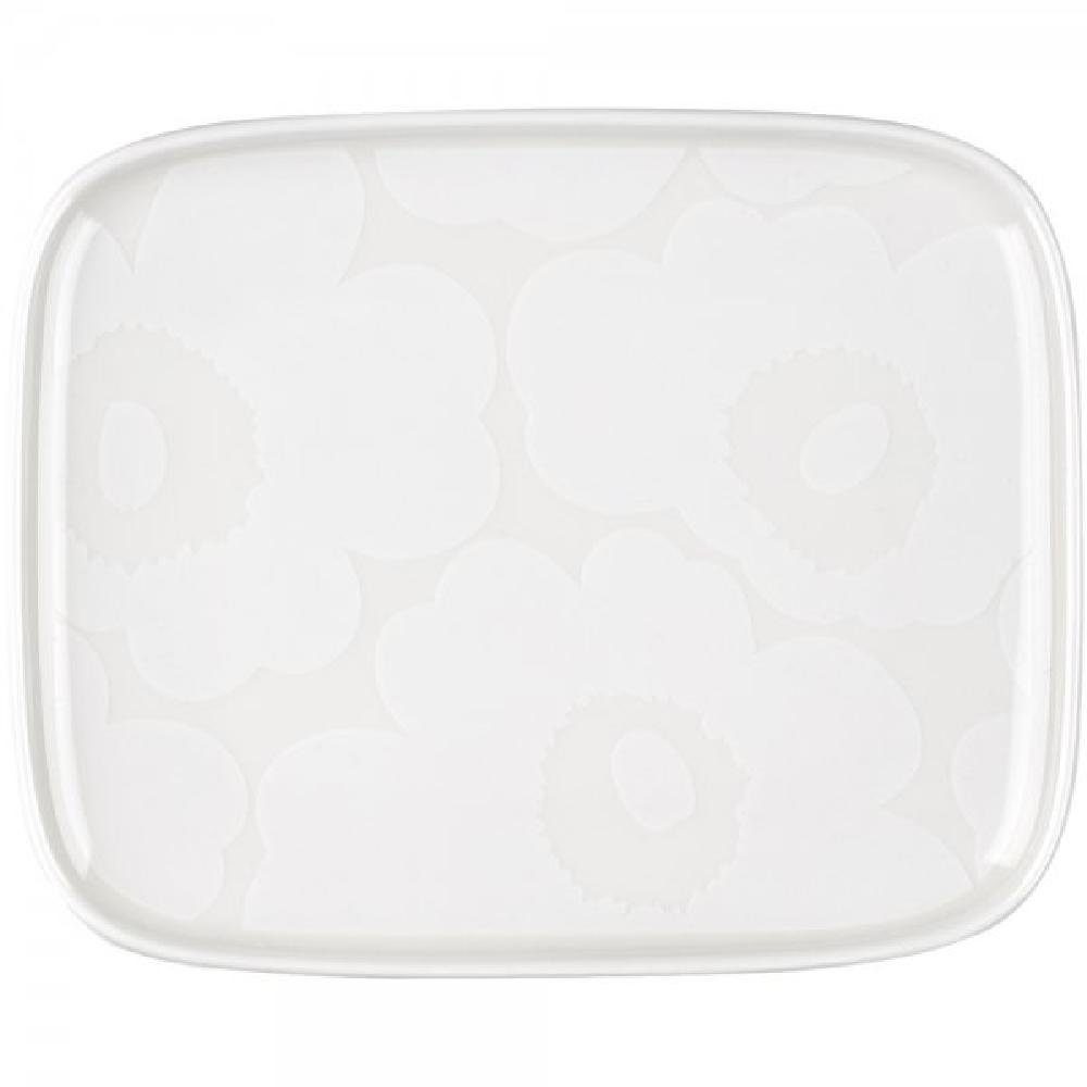 Marimekko Servierplatte Тарелки Oiva Unikko White (15x12cm)