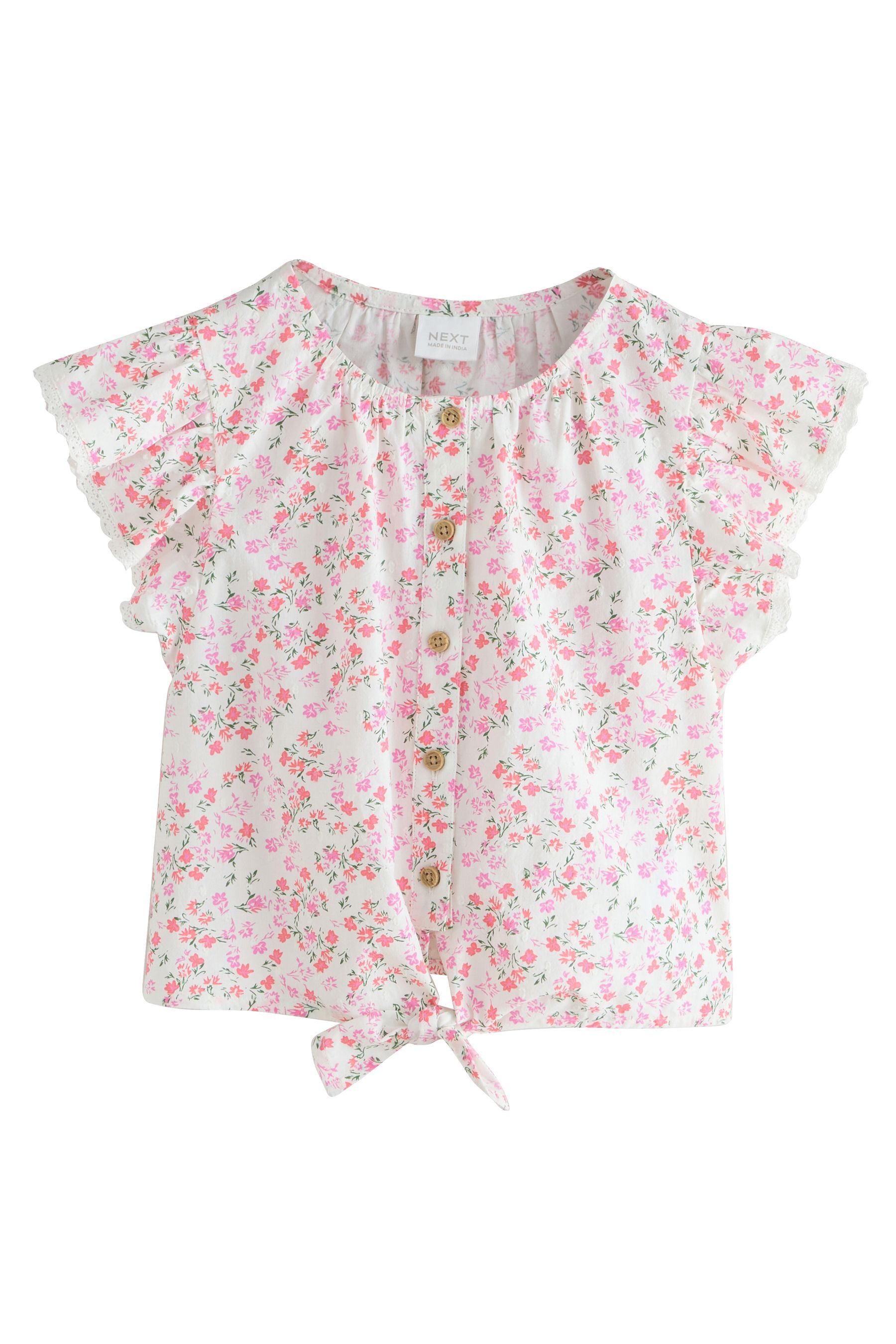 Next Blusentop Bluse mit Schnürung vorn (1-tlg)