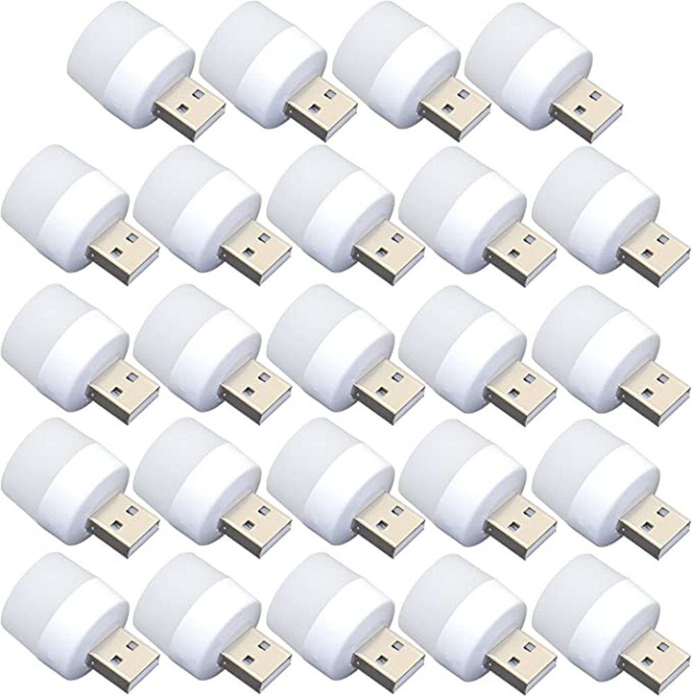 XDOVET Nachtlicht Mini Nachtlichter,USB-Lichter bei Nacht,(weißes Licht) Mini-LED-Lampe,ohne Lichtsensor,Stecker,kompakt, ideal für Schlafzimmer, Badezimmer
