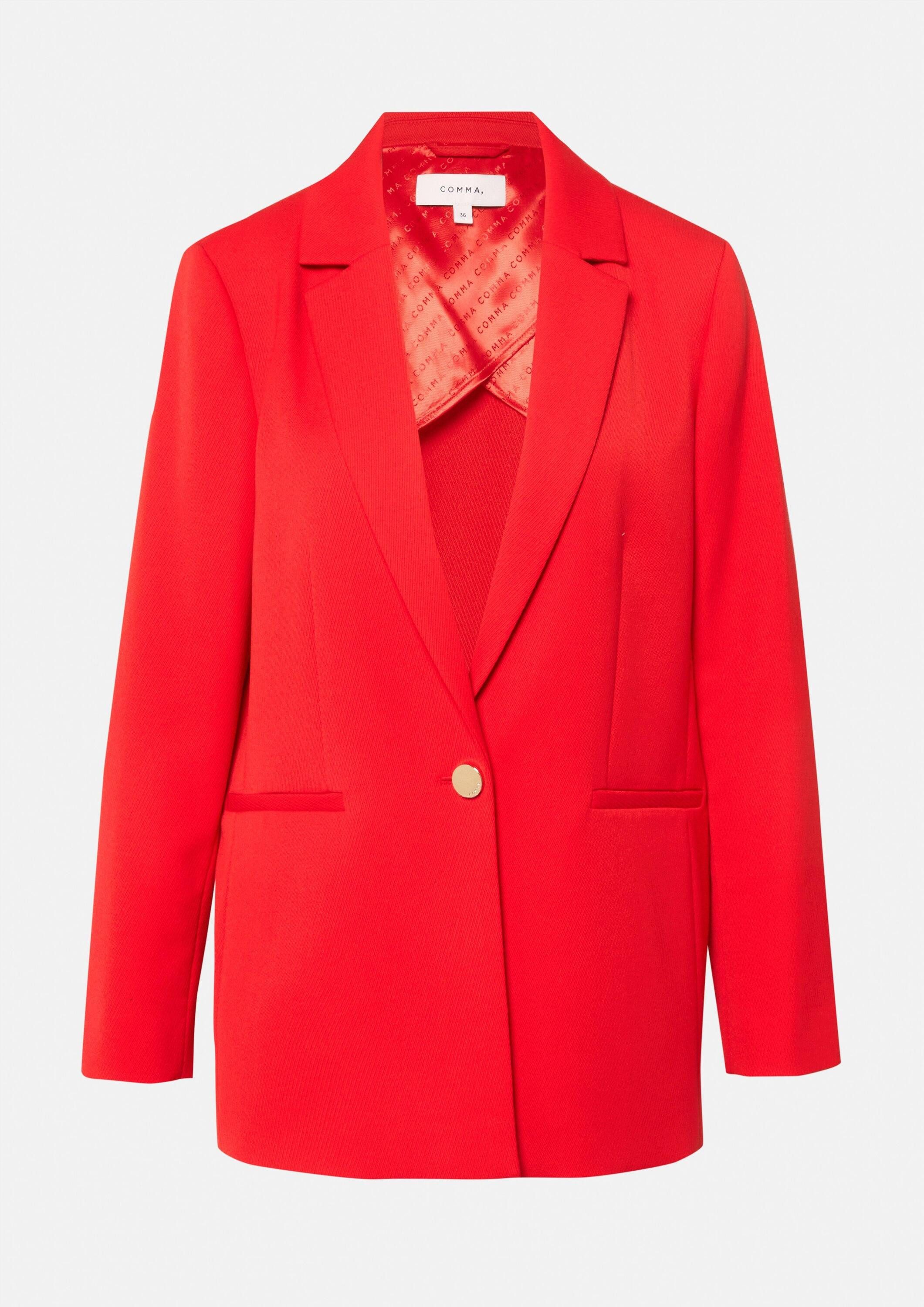 comma Jackenblazer Indoor-Blazer Twill-Blazer im Relaxed Fit