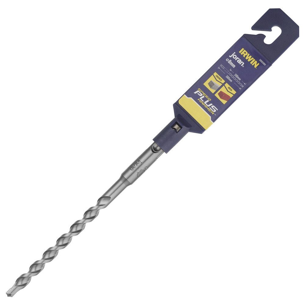 IRWIN Spiralbohrer Irwin Tools SDS-plus 10501969 Hartmetall Hammerbohrer 8 mm Gesamtläng