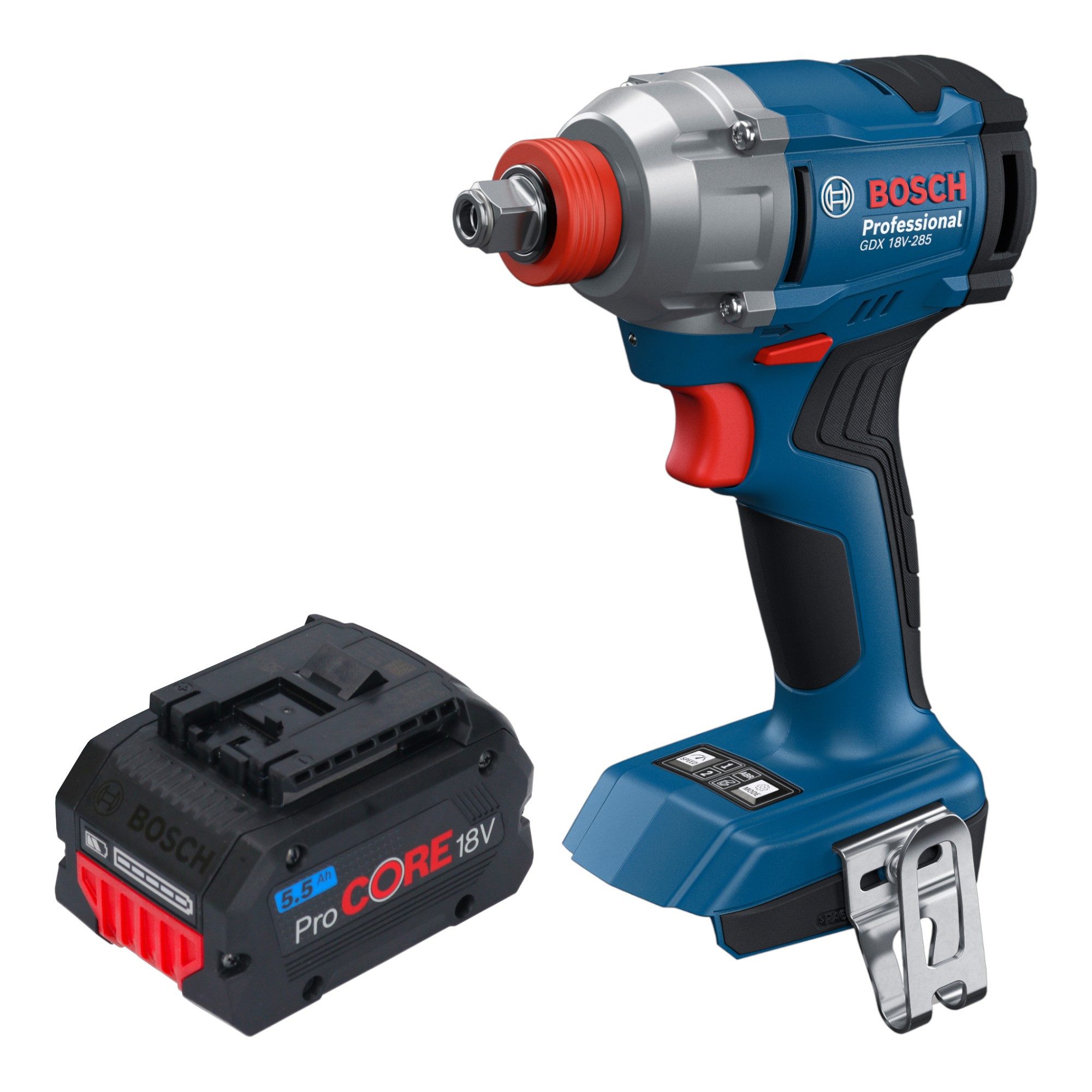 Bosch Professional Akku-Schlagschrauber GDX 18V-285 Professional 18V 285Nm + 1x ProCORE Akku 5,5Ah - ohne Lad
