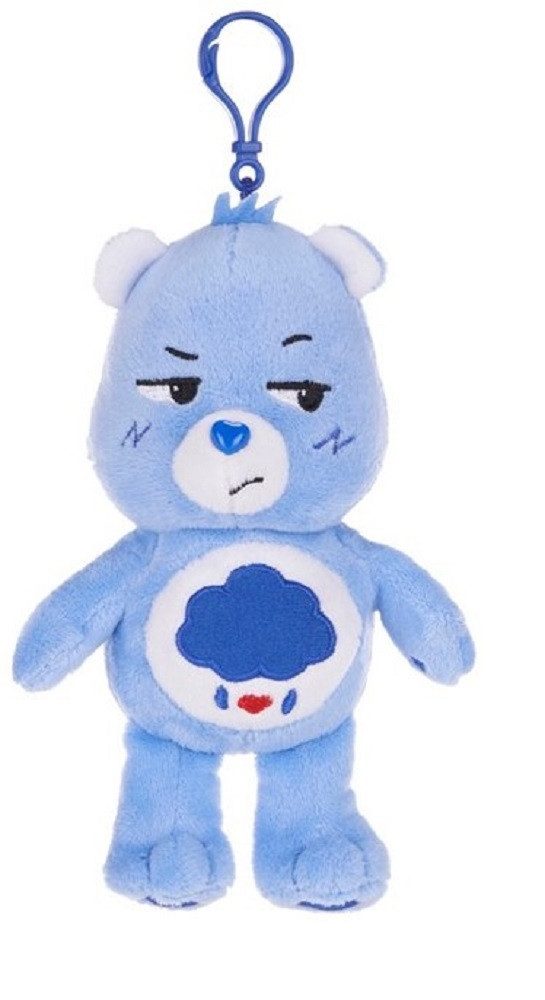 soma Kuscheltier Glücksbärchi Kuscheltier Care Bear Brumm Bärchi blau Bagclip 14 cm (1-St), Super weicher Plüsch Stofftier Kuscheltier für Kinder zum spielen