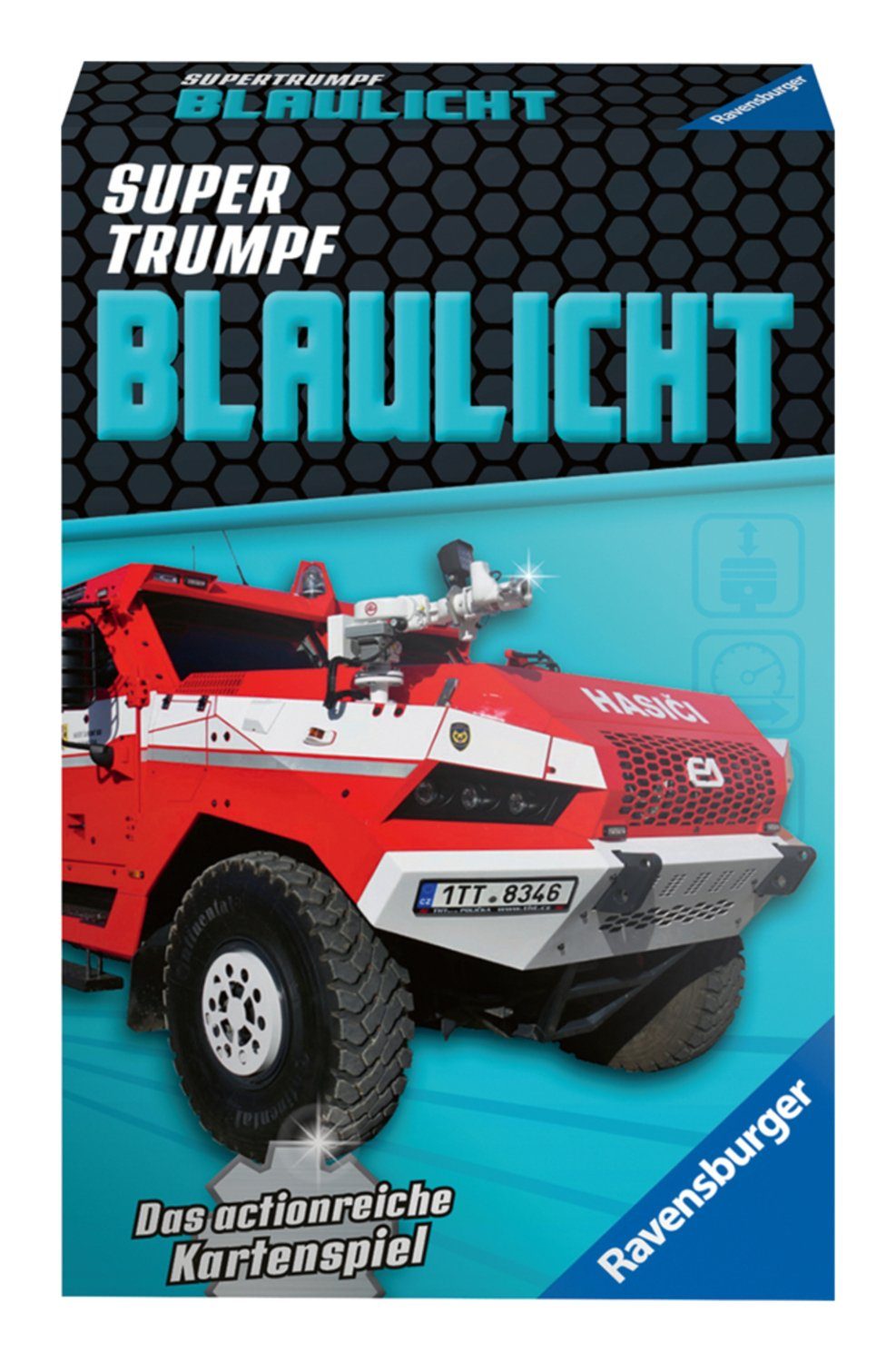 Ravensburger Kartenspiel, Spiel, 20686, Supertrumpf und... Quartett Blaulicht Ravensburger