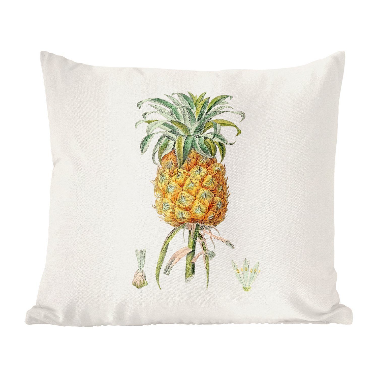 Zierkissen mit Deko, Frucht MuchoWow - Sofakissen Schlafzimmer, Wohzimmer, Pflanze, - für Dekokissen Ananas Füllung