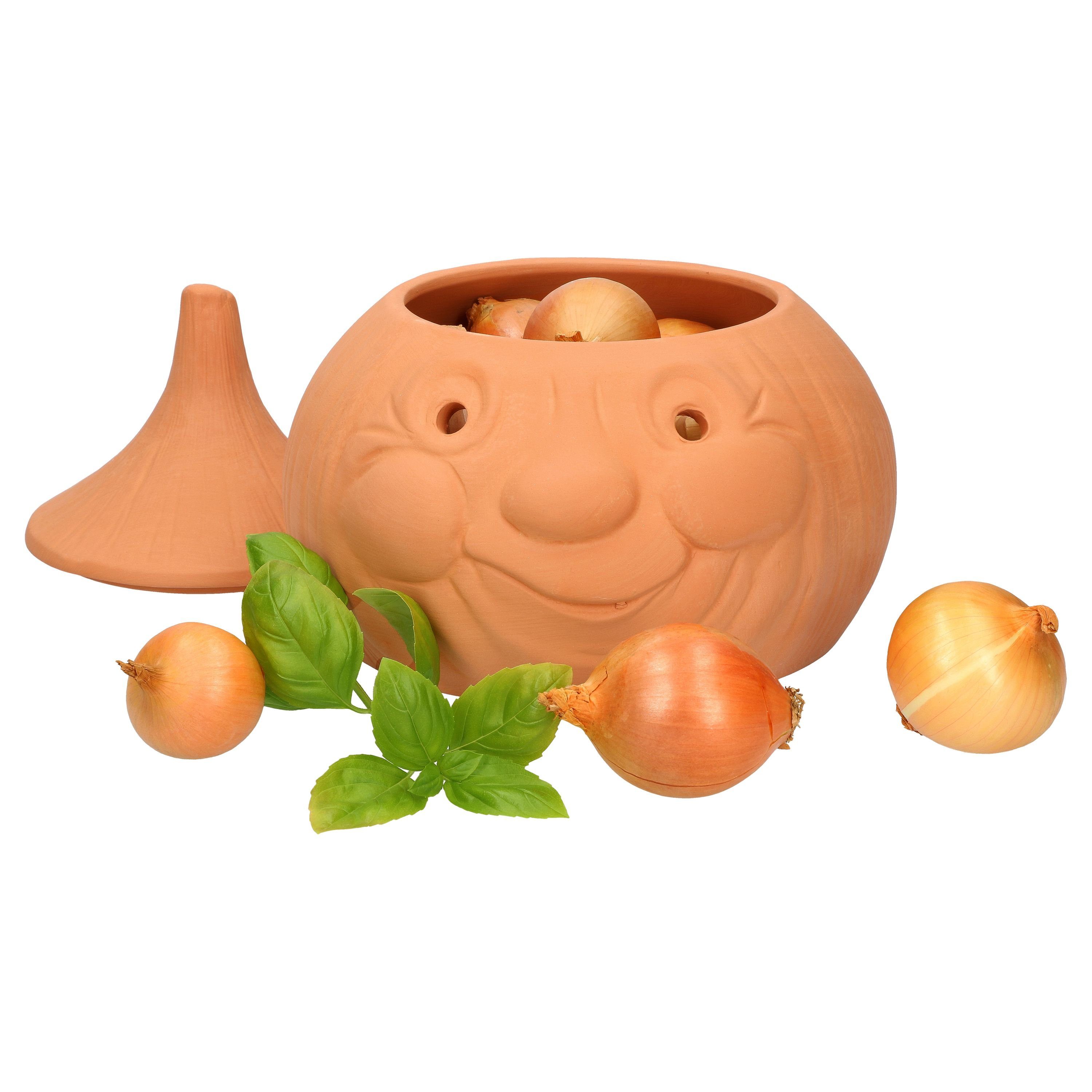 MamboCat Vorratsglas Zwiebeltopf Onni Terrakotta, Steingut
