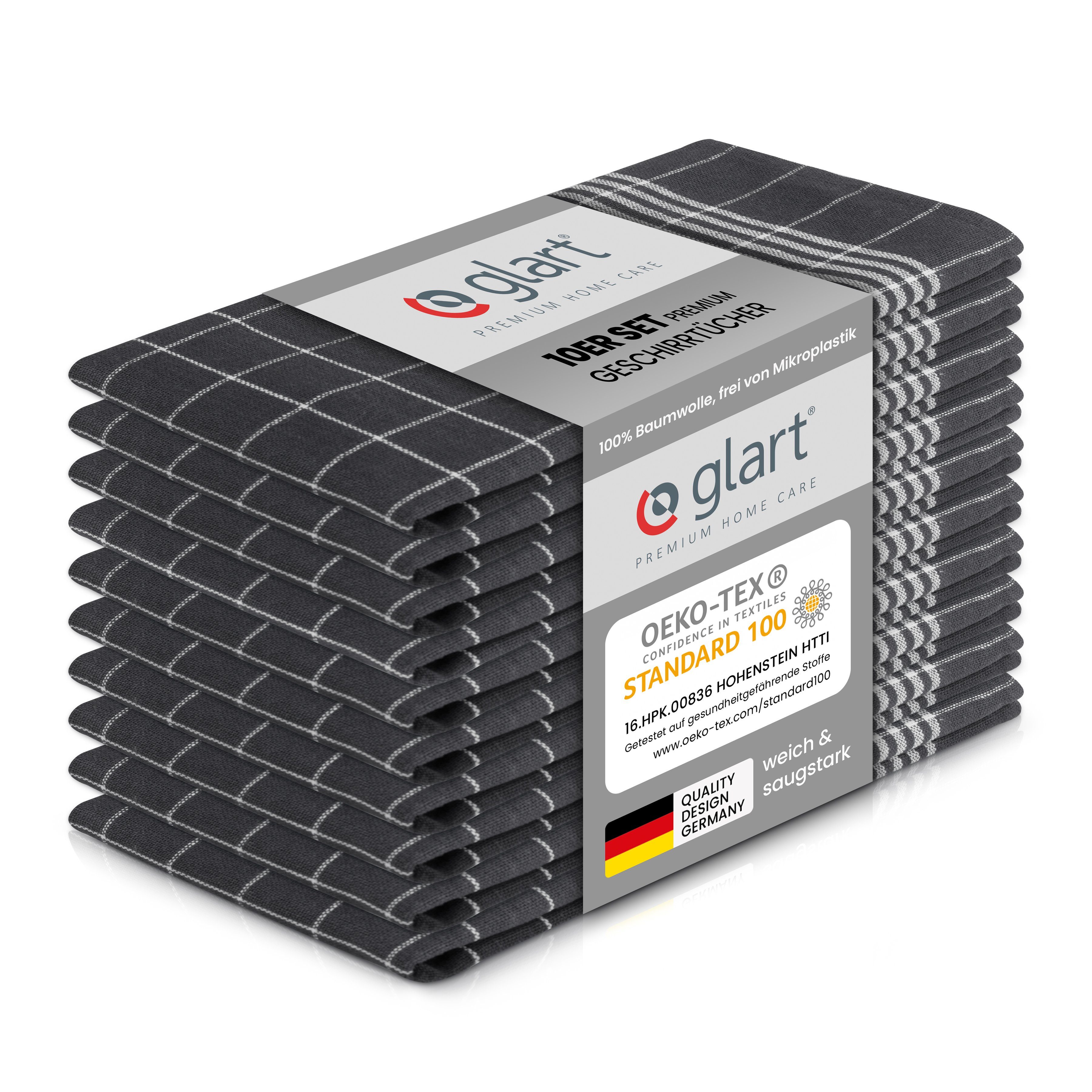 Glart Geschirrtuch 48GI2 10 St. Geschirrtücher günstig online kaufen