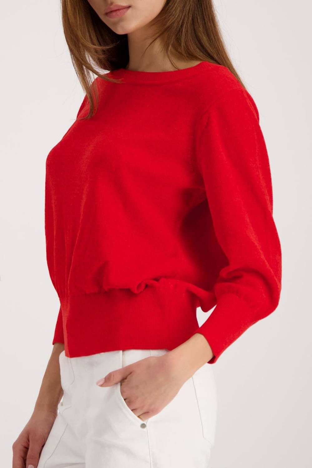 Monari Rundhalspullover 410236 Strickpullover