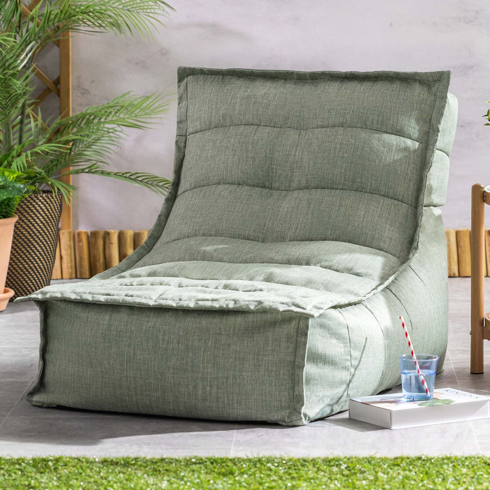 icon Sitzsack Outdoor Liege „Dolce", 75x75x96cm, Made in Germany, UV-beständig, wetterfest