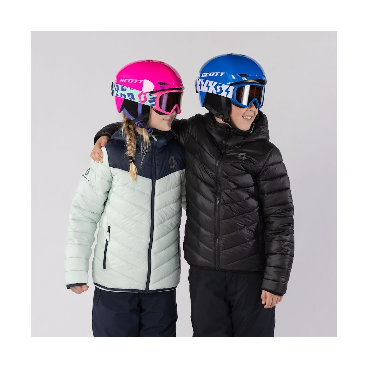 Scott Skihelm Combo Hlmt Keeper 2+Goggle Jr Witty, Perfekte Kombination aus Sicherheit und Stil für junge Skifahrer mit