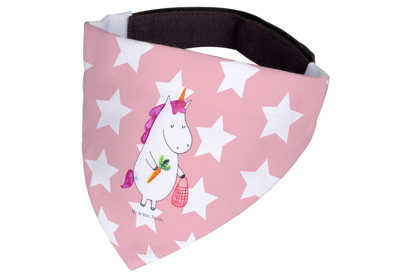 Thumbnail - Mr. & Mrs. Panda Hundefliege Einhorn Vegan - Rot Pastell - Geschenk, Halstuch, Unicorn, Einhorn De, Polyester, Vielseiti...