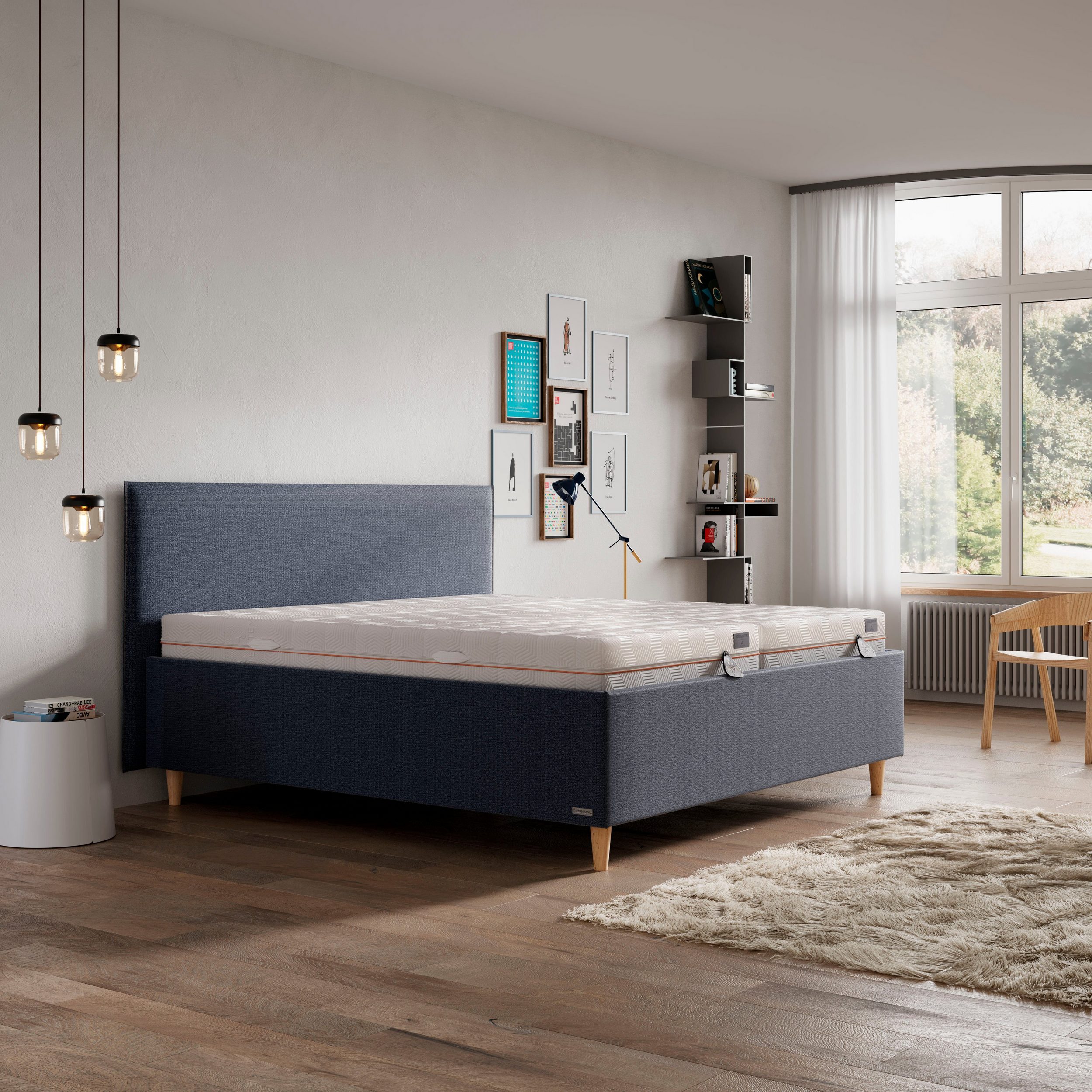 Gelschaummatratze GELTEX® QUANTUM PURE 200 von SCHLARAFFIA - Einrichtungsvorschlag