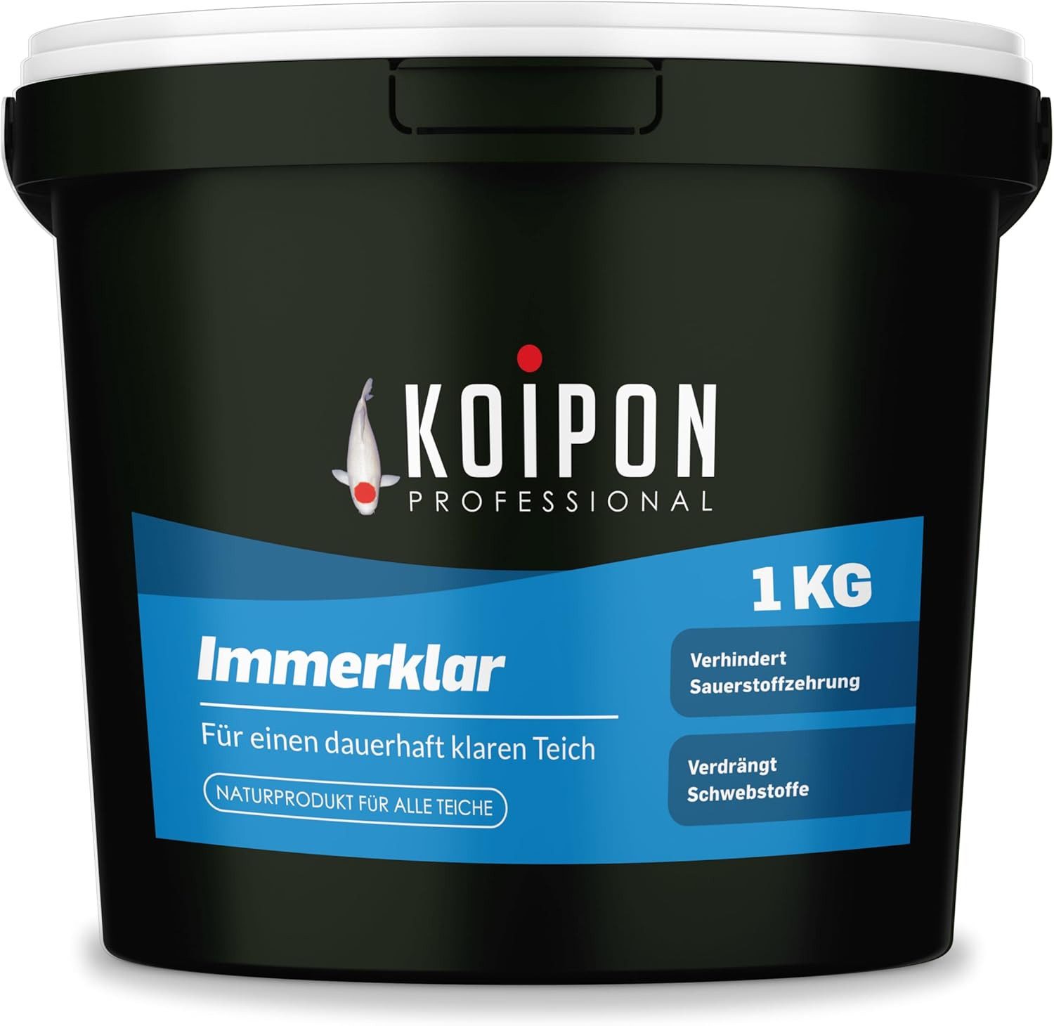 KOIPON Teichpflege KOIPON Oxalit Teichschlammentferner gegen Laub & Ablagerungen, Teichschlammentferner, Sauerstoff, Sofortwirkung, Made in Germany
