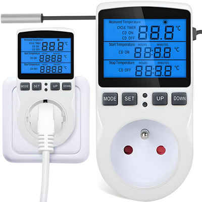 Retoo Raumthermostat Thermostat Digital Raumthermostat Schalter Regler Thermometer LED, (Set), Intelligenter und digitaler Temperaturregler