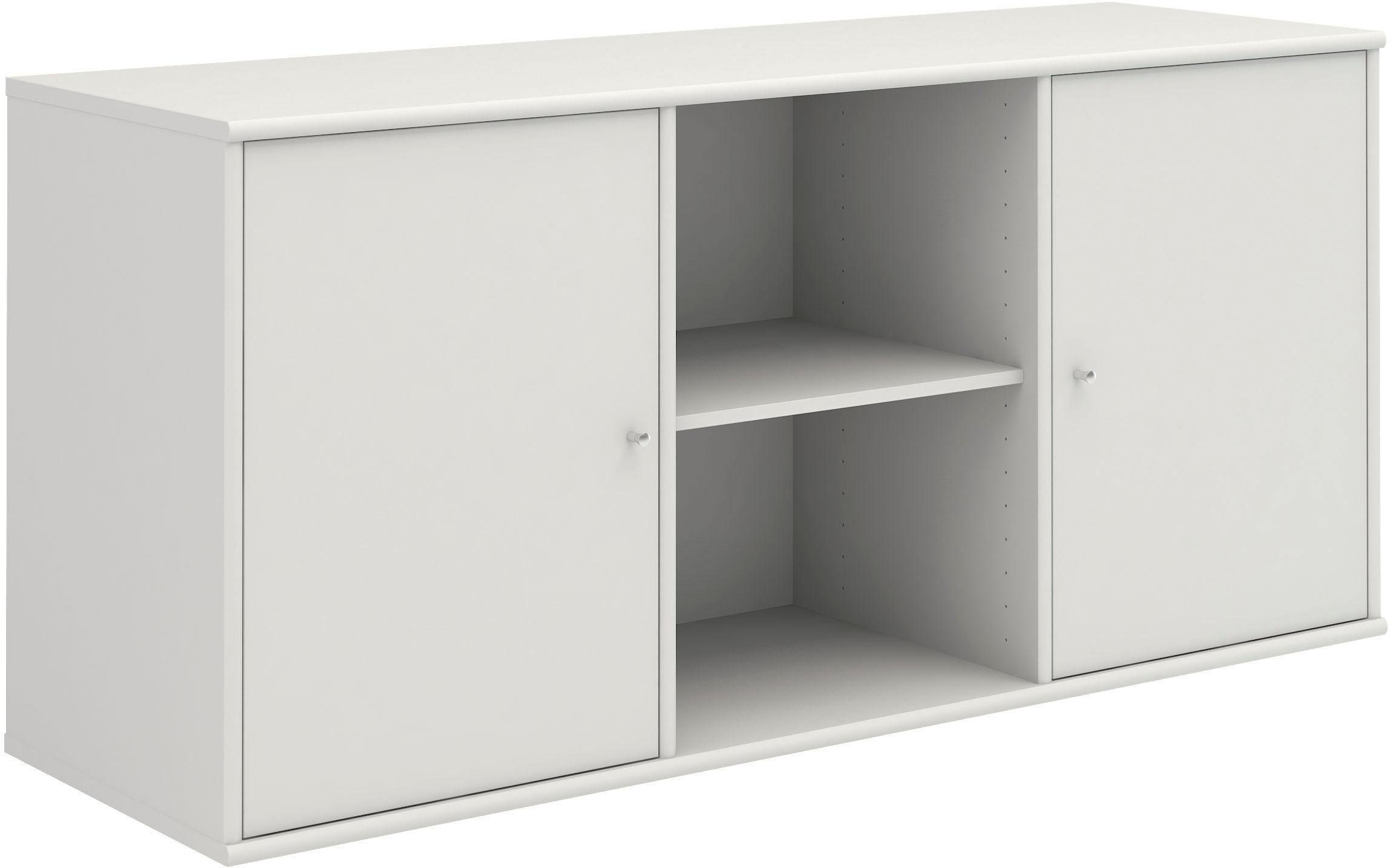 Furniture Schrank, montierbar, Mistral, hängend/stehend Designmöbel 133 zwei Sideboard cm, B: mit Hochwertig anpassungsbar Türen, Hammel