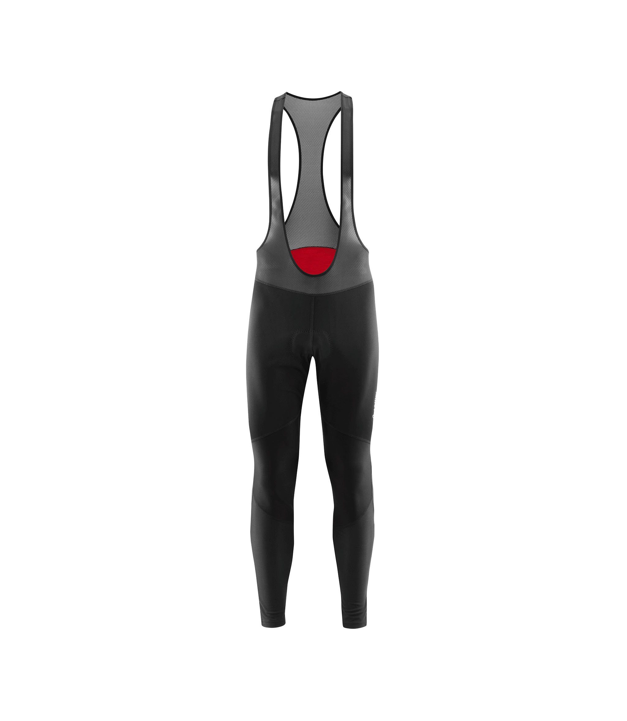 Löffler Fahrradhose Bike BIB Tight AB Gel (winddicht, wärmeisolierend) lang schwarz Herren