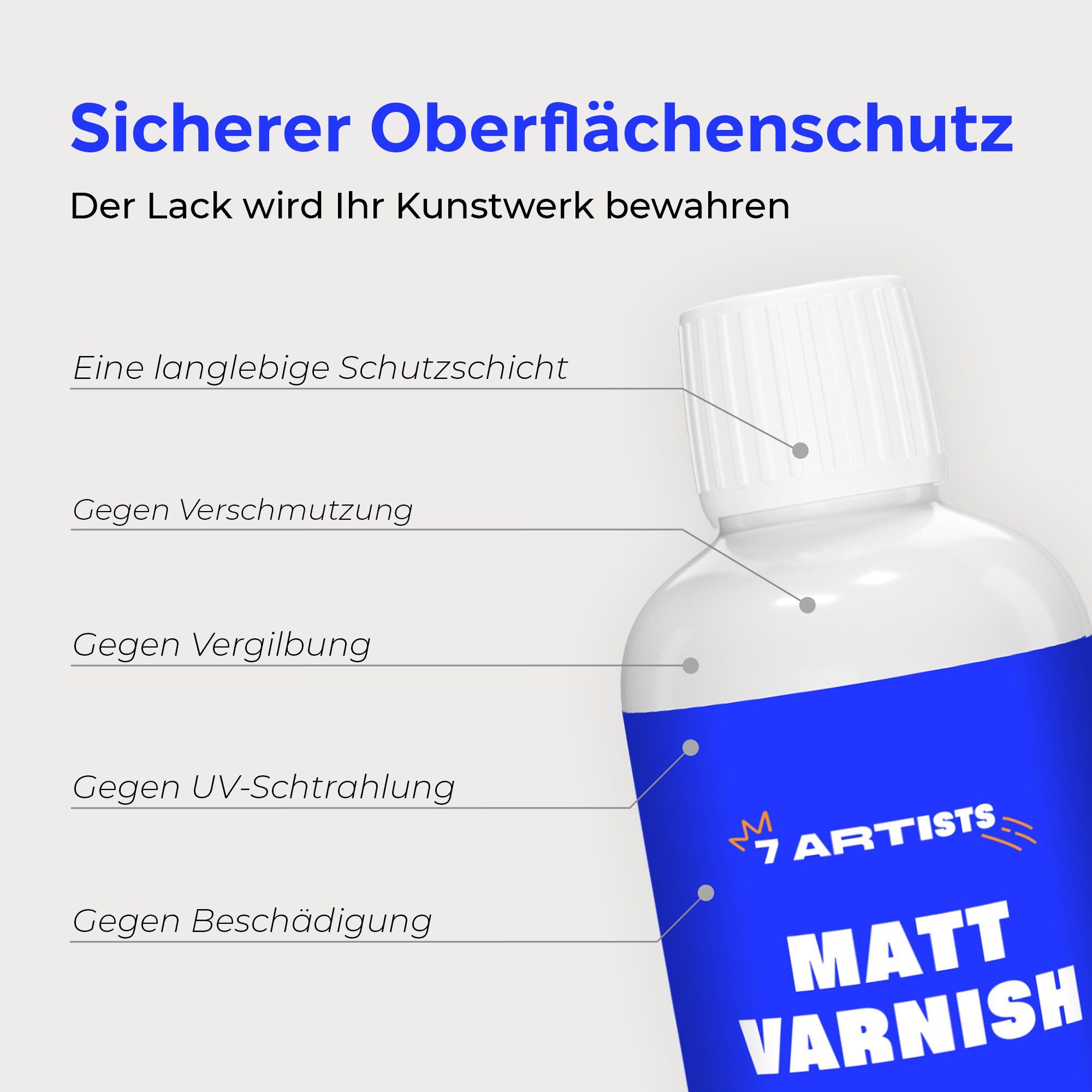 7 Artists Klarlack 7 Artists Acryllack Matt/Glänzend – 120–1000 ml, Wasserbasiert, 120 - 1000 ml – Bild 4 von 5