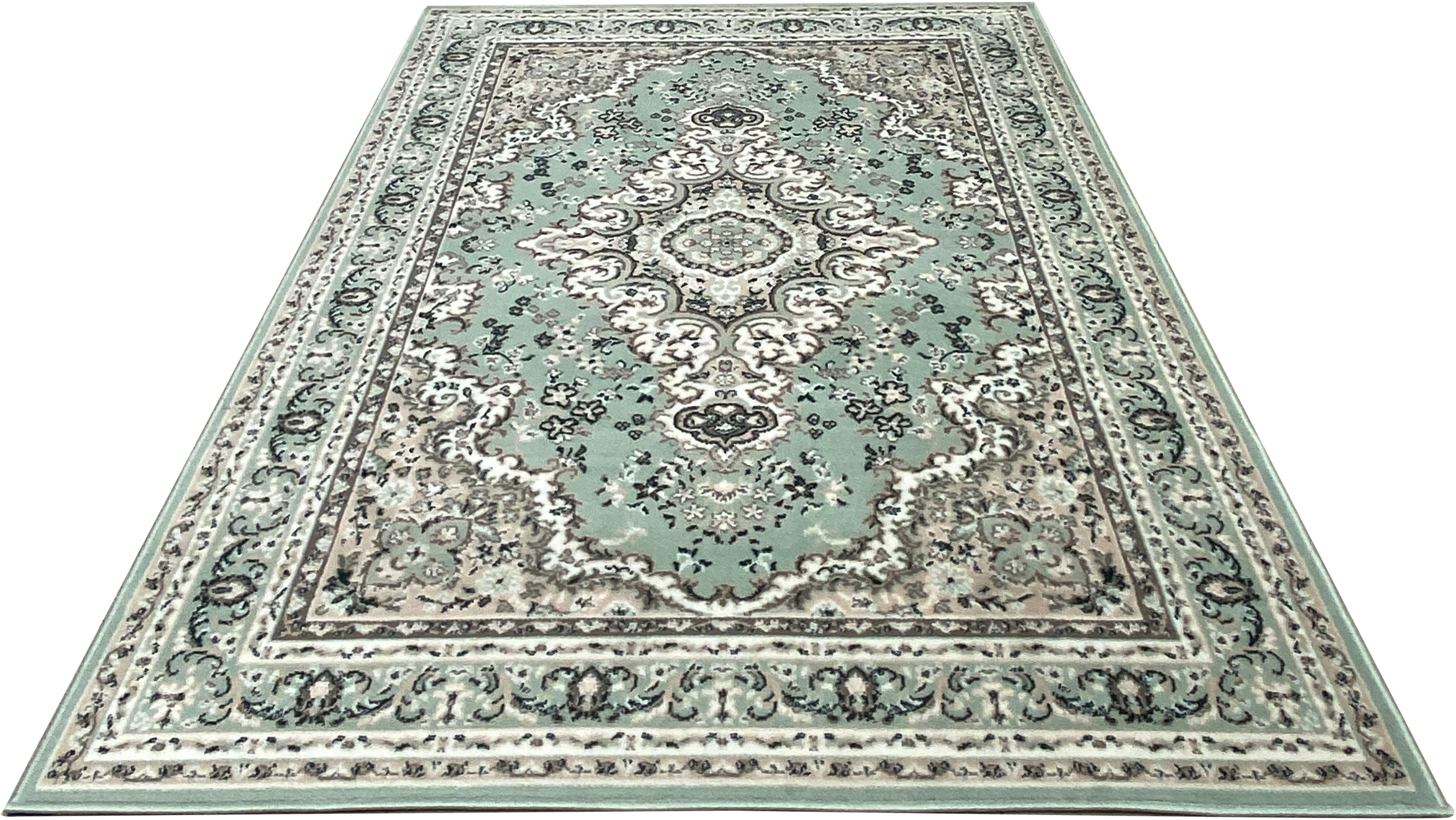 Teppich Oriental, Home affaire, rechteckig, Höhe: 7 mm, Orient-Optik, mit Bordüre, Teppich, Kurzflor, Weich, Pflegeleicht