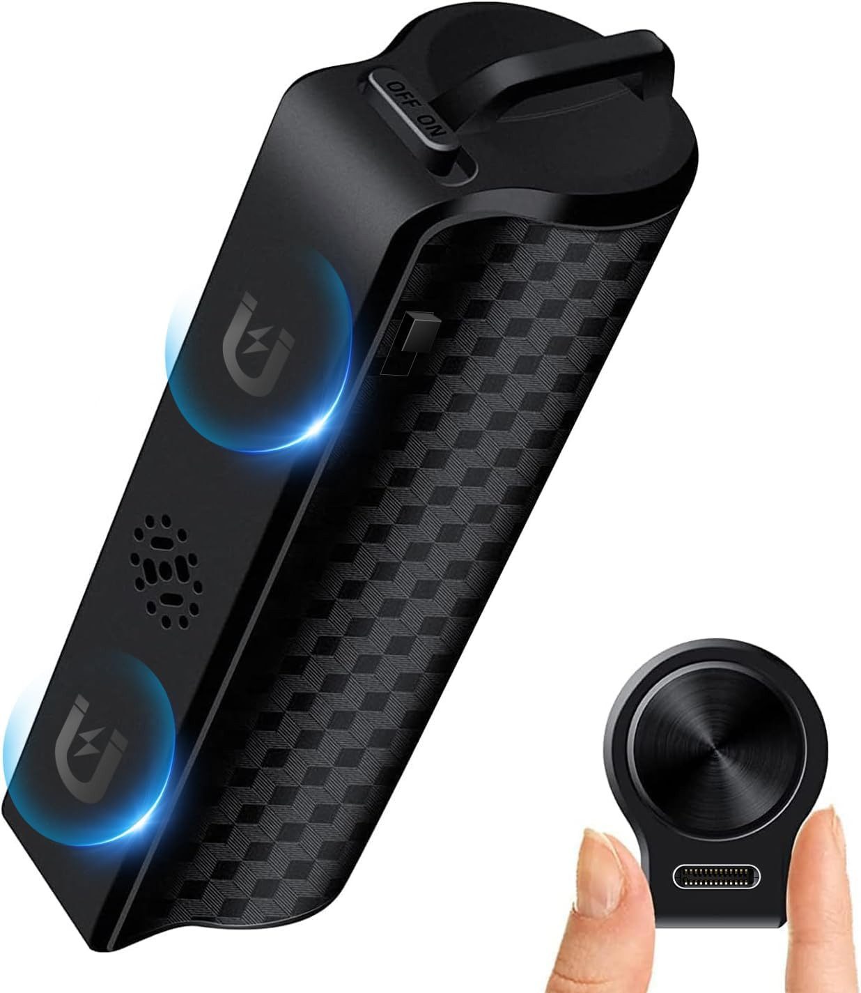 FELIXLEO Mini Diktiergerät, 30 Tage Aufnahme, USB, One Touch, Sprachsteuerung Analoges Diktiergerät