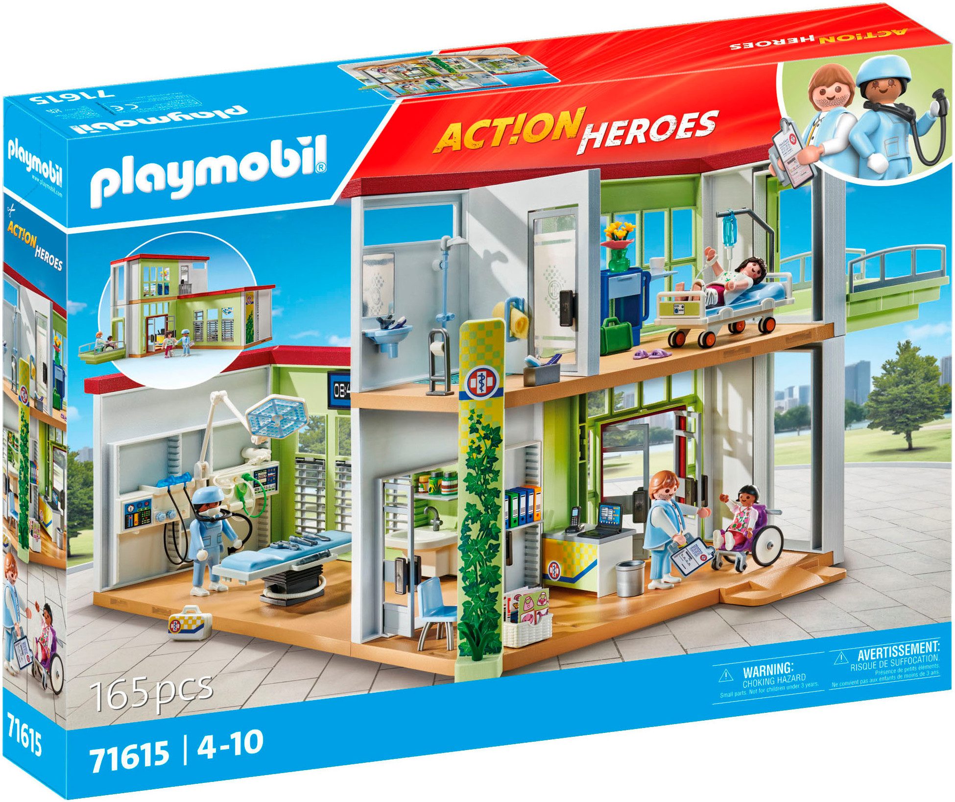 Playmobil® Modernes Krankenhaus (71615), Action Heroes Konstruktions-Spiels günstig online kaufen