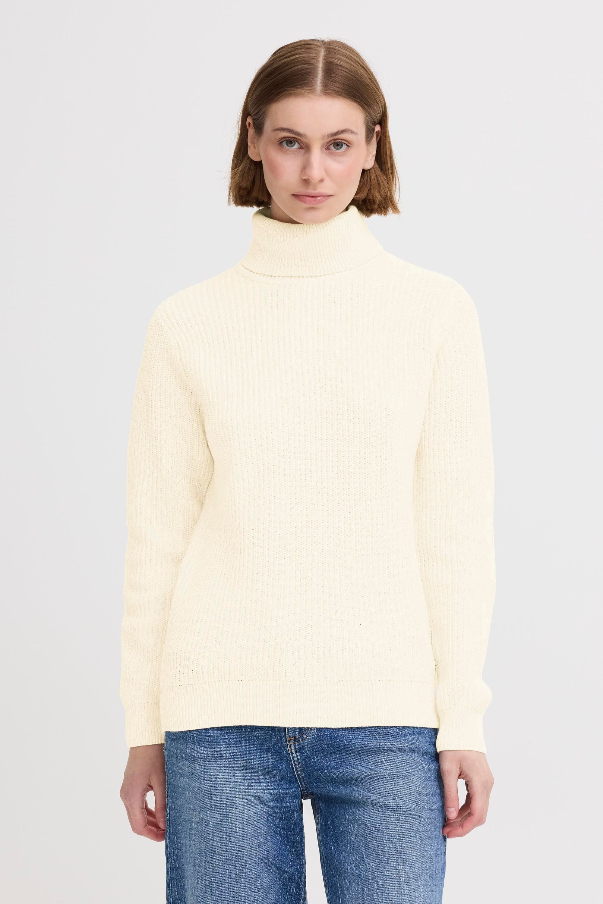 OXMO Rollkragenpullover OXKIMSE Modischer Rollkragenpullover aus Grobstrick günstig online kaufen