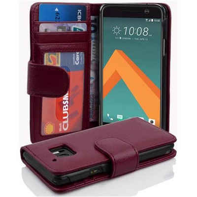 Cadorabo Handyhülle »3 Kartenfächer«, Hülle für HTC ONE M10 Klappbare Handy Schutzhülle - mit Standfunktion und Kartenfach