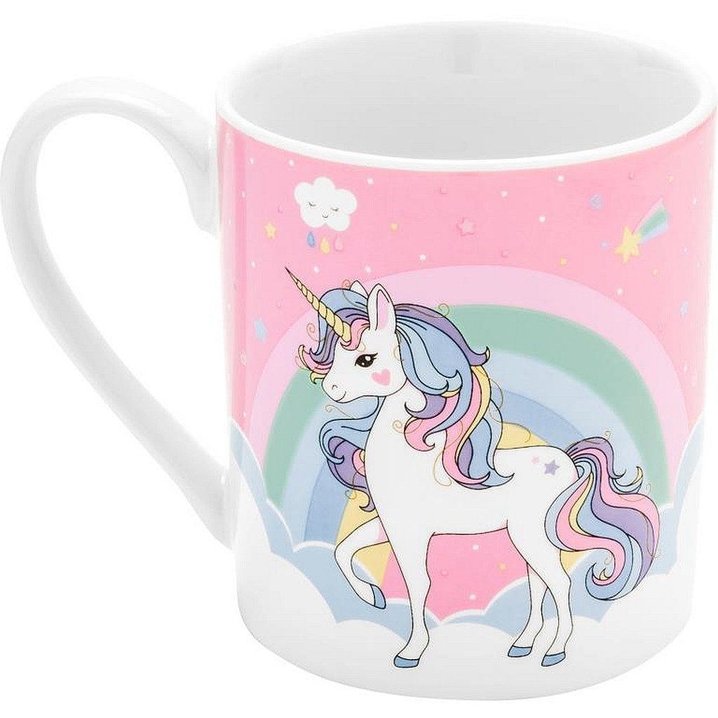 Sheepworld Tasse Kinder Tasse Becher Milch Kakaotasse 20cl Geschenk Sheepworld EINHORN, Material: Porzellan