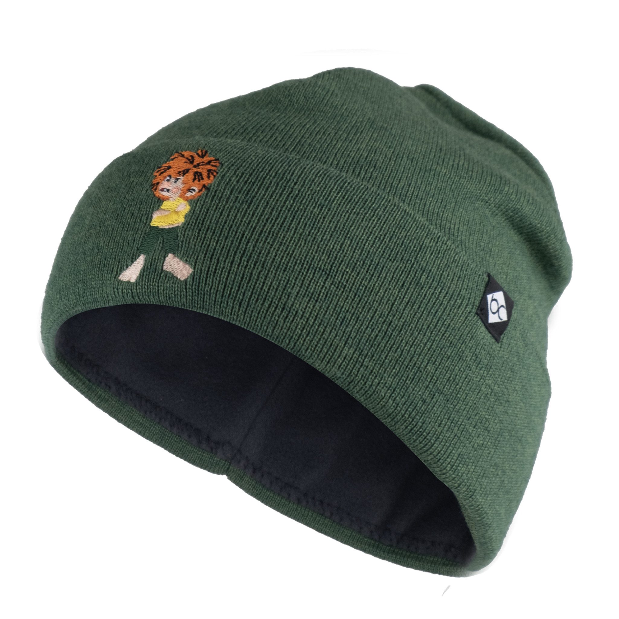 Bavarian Caps Beanie BavarianCaps/HERONOX Kinder Stick Haum/Beanie Pumuckl Grantig moosgrün (Beanie, Beanie)