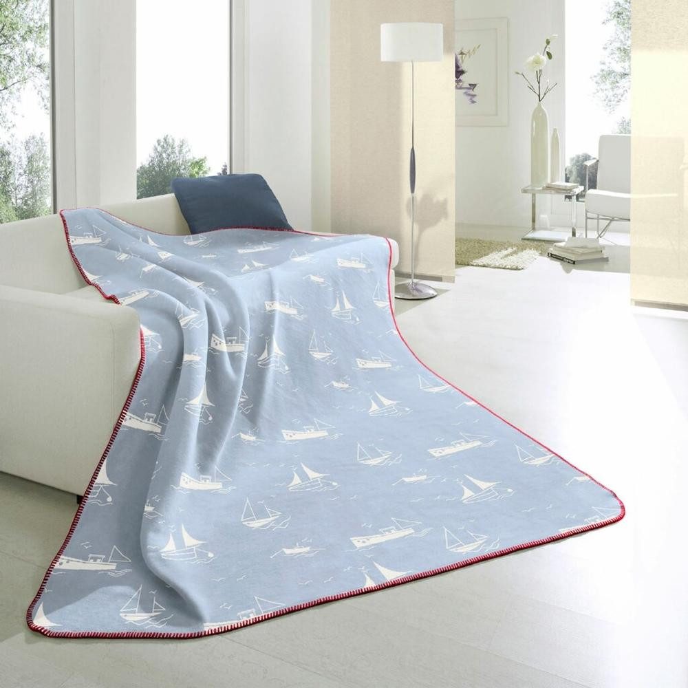 Wolldecke Wohndecke Top Cotton Trend Ahoi, Biederlack