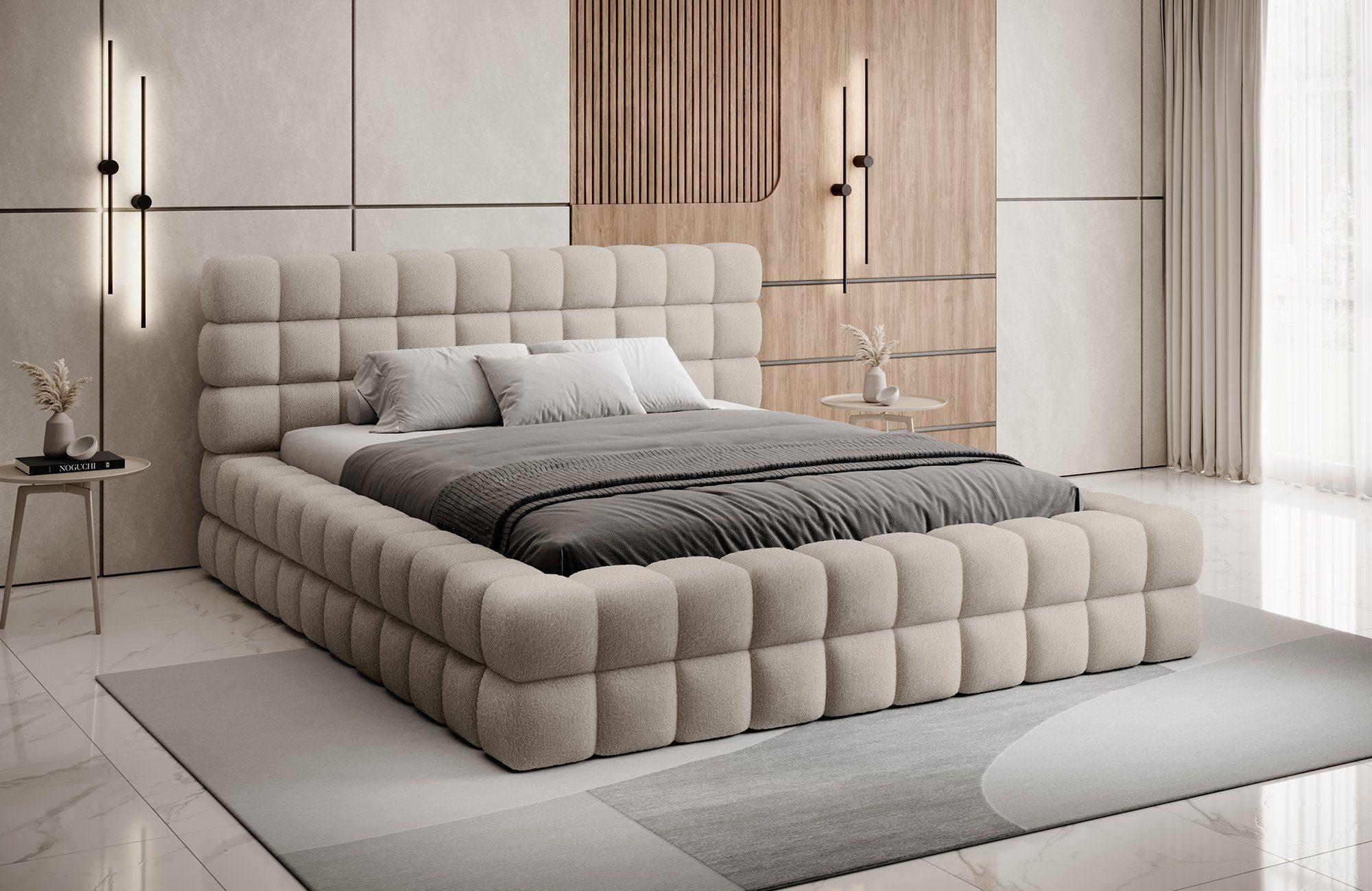 yourhouse24 Polsterbett Dizzle mit Bettkasten (Bettgestell mit Lattenrost), günstig online kaufen