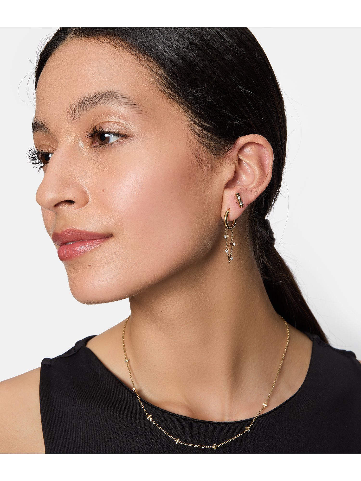 Tamaris Paar Creolen Tamaris Damen-Creolen Edelstahl günstig online kaufen