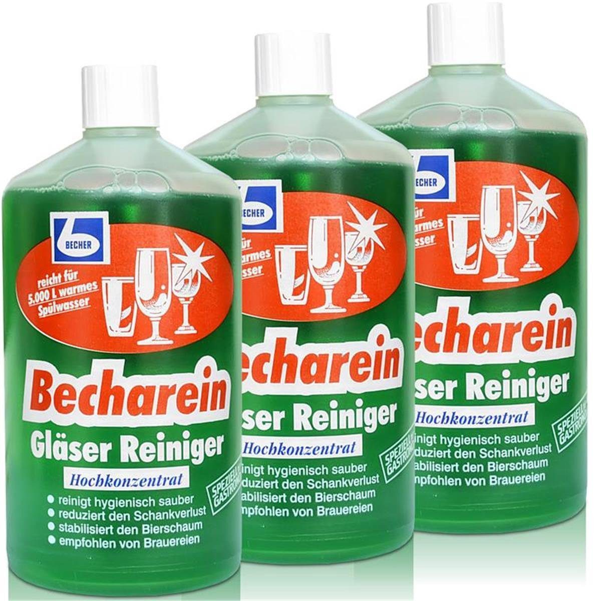 Becher Gläser Dr. Becher Dr. Becharein 1 / Liter Hochkonzentrat 3x Reiniger Glasreiniger
